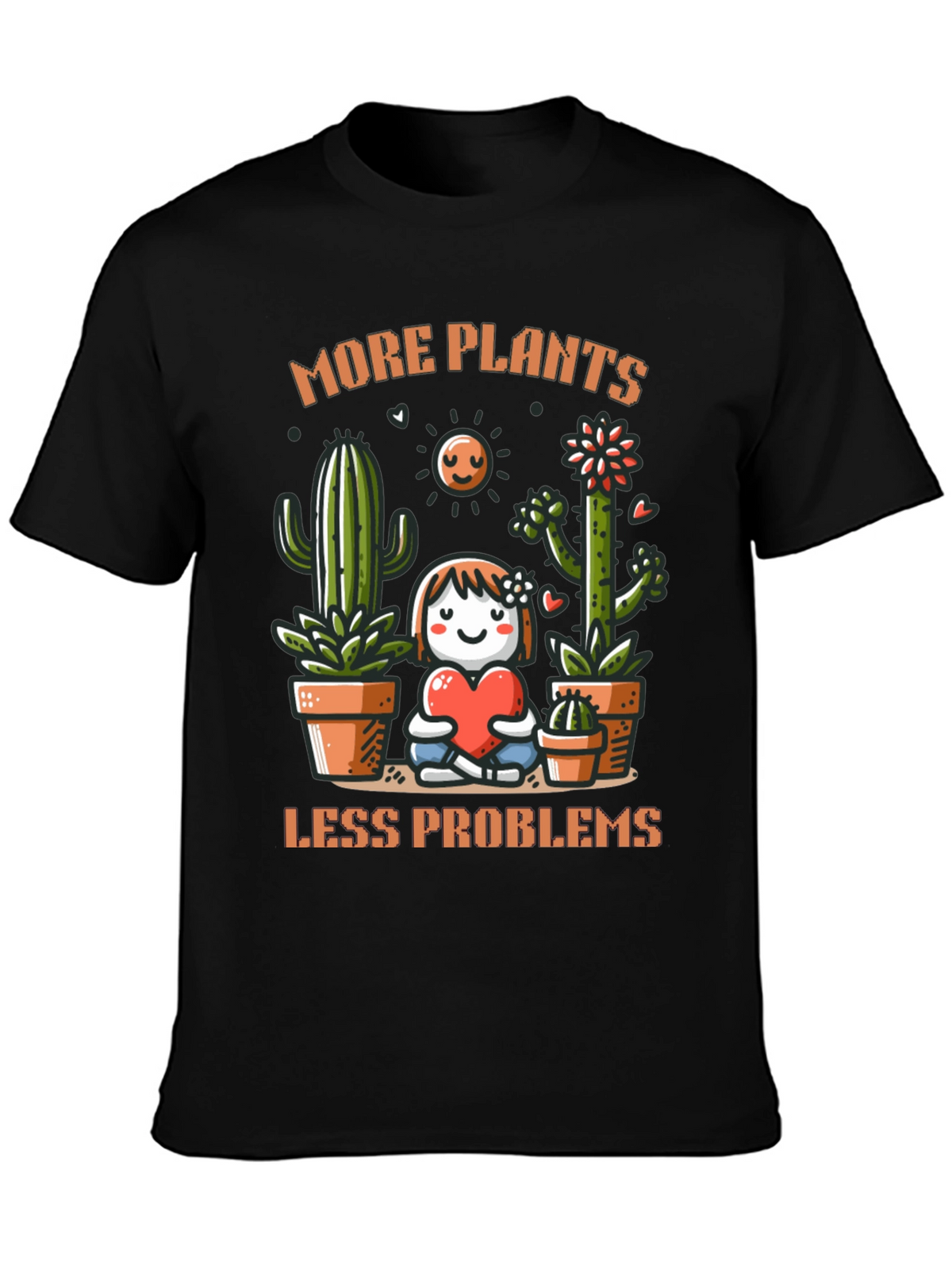More Plants Less Problems Graphic T-Shirt