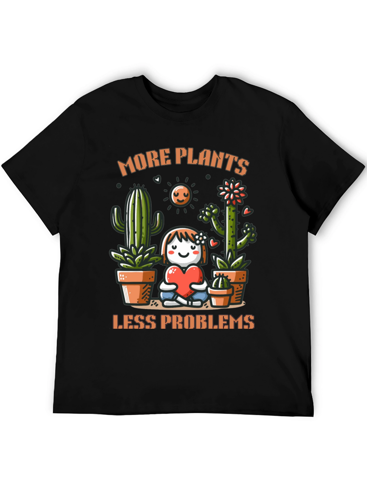 More Plants Less Problems Graphic T-Shirt