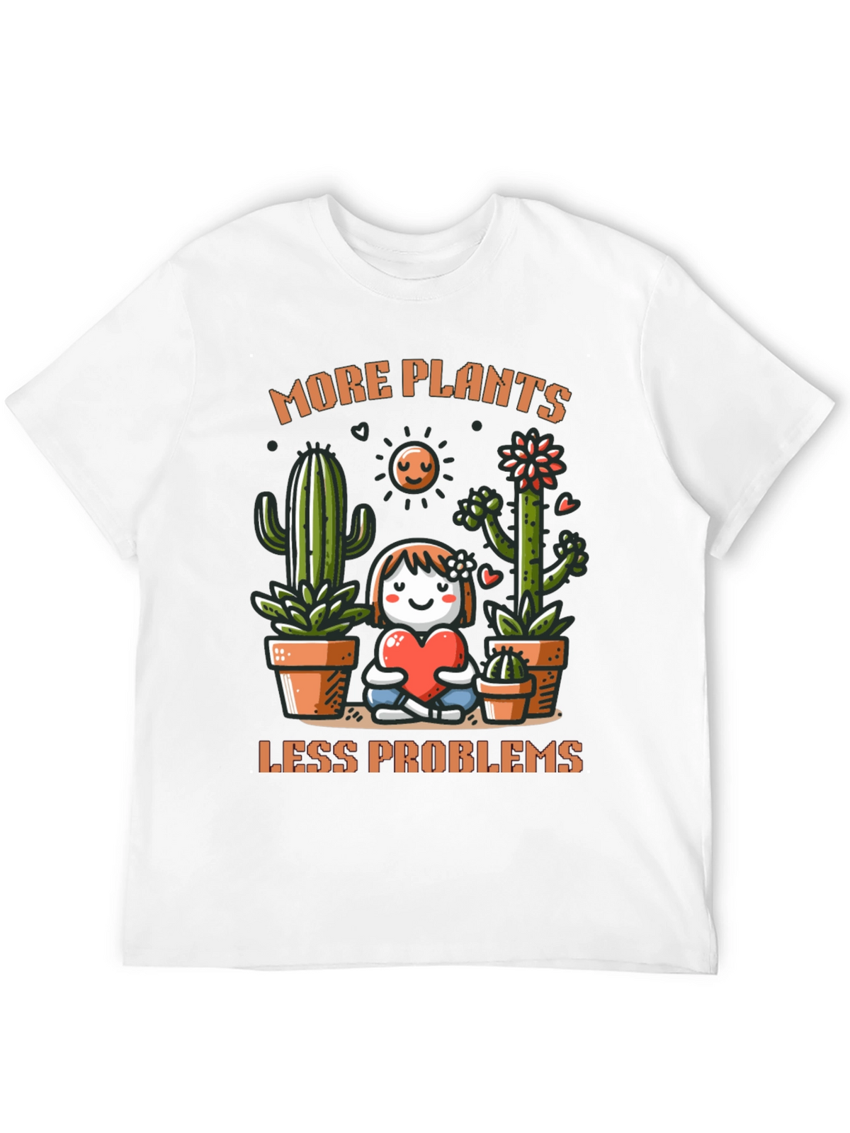 More Plants Less Problems Graphic T-Shirt