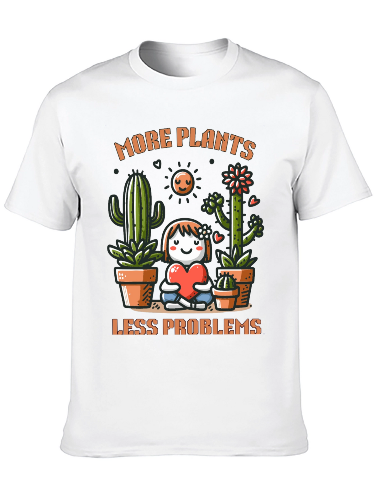 More Plants Less Problems Graphic T-Shirt