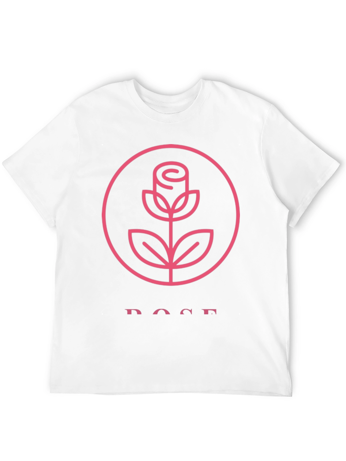 Rose Graphic Tee - Stylish Black T-Shirt
