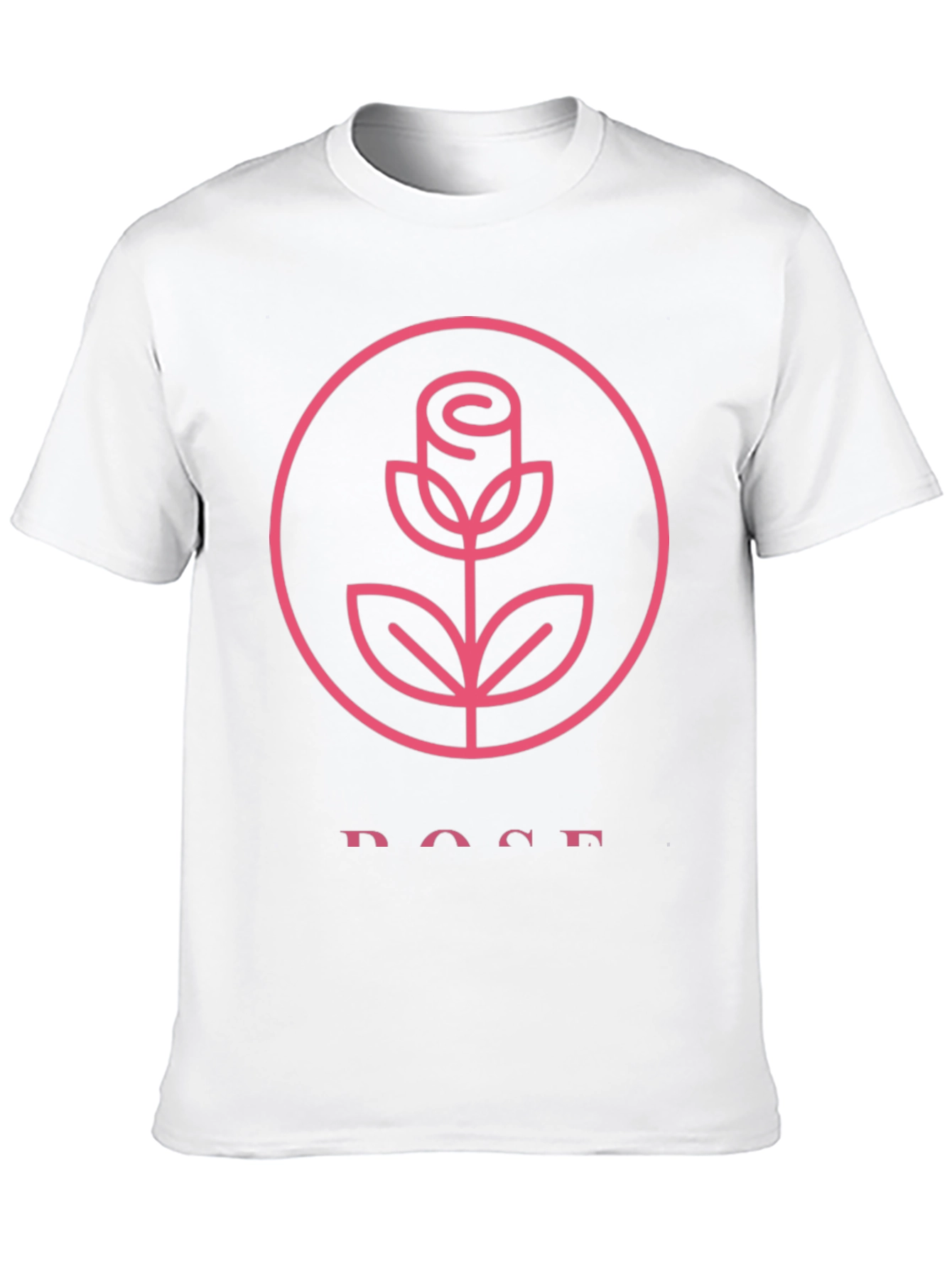 Rose Graphic Tee - Stylish Black T-Shirt