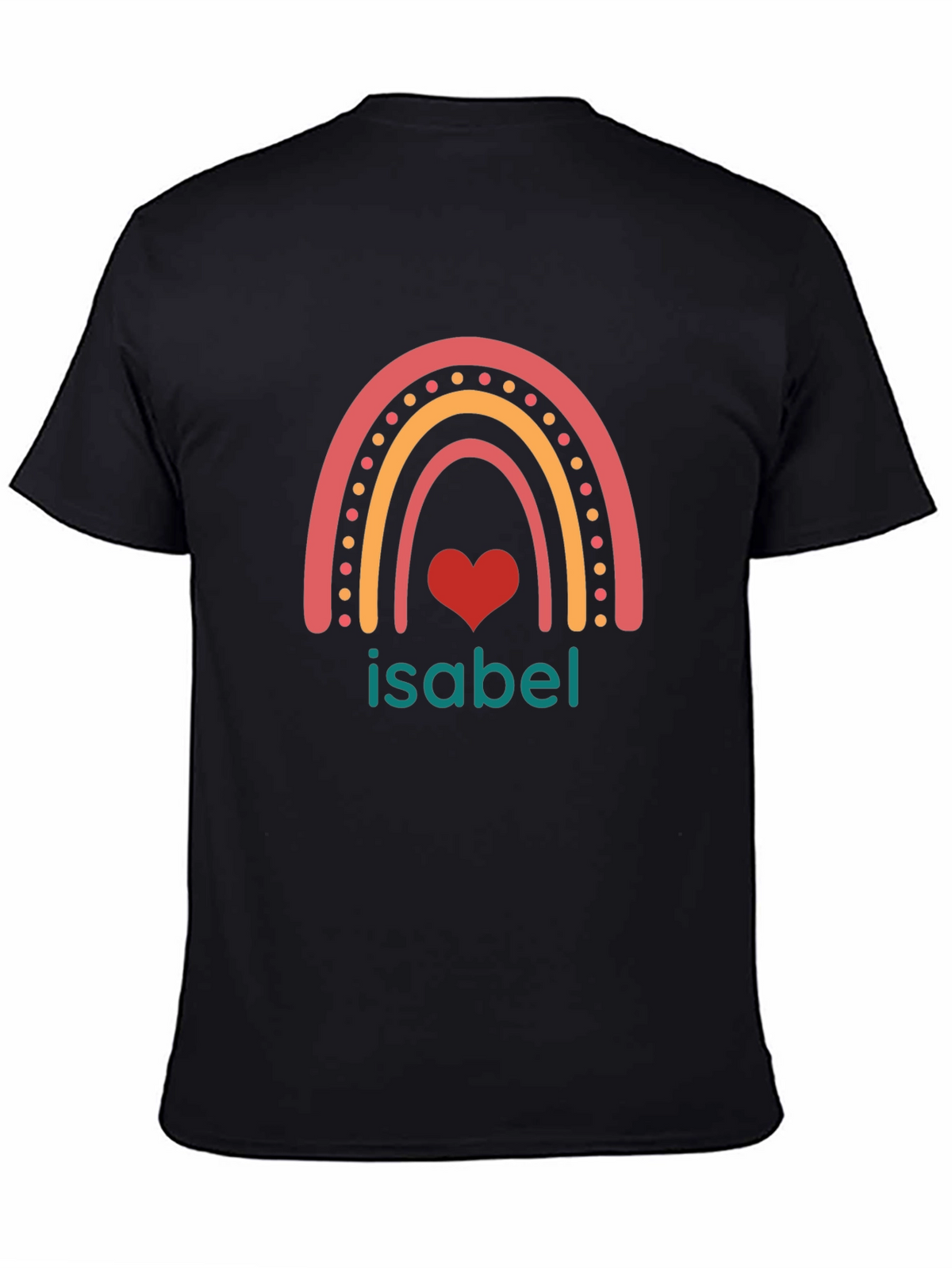 Isabel Rainbow Heart Custom T-Shirt
