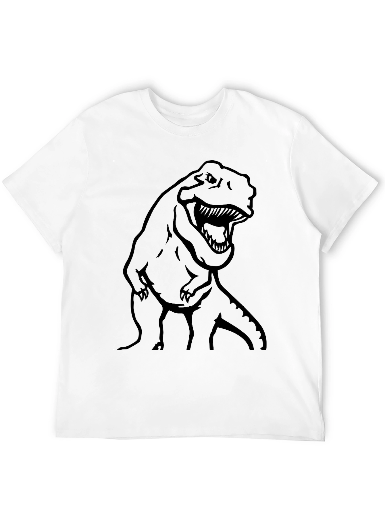 Dino T-Rex Graphic Tee - Black
