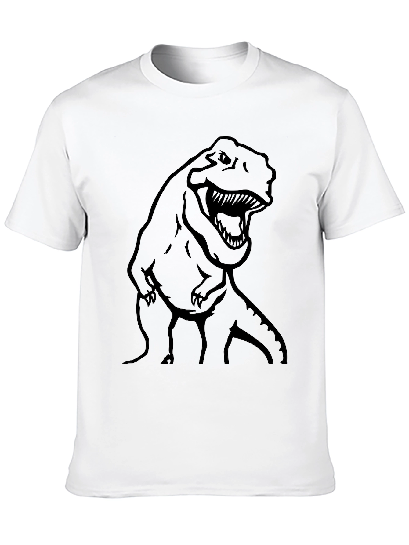 Dino T-Rex Graphic Tee - Black