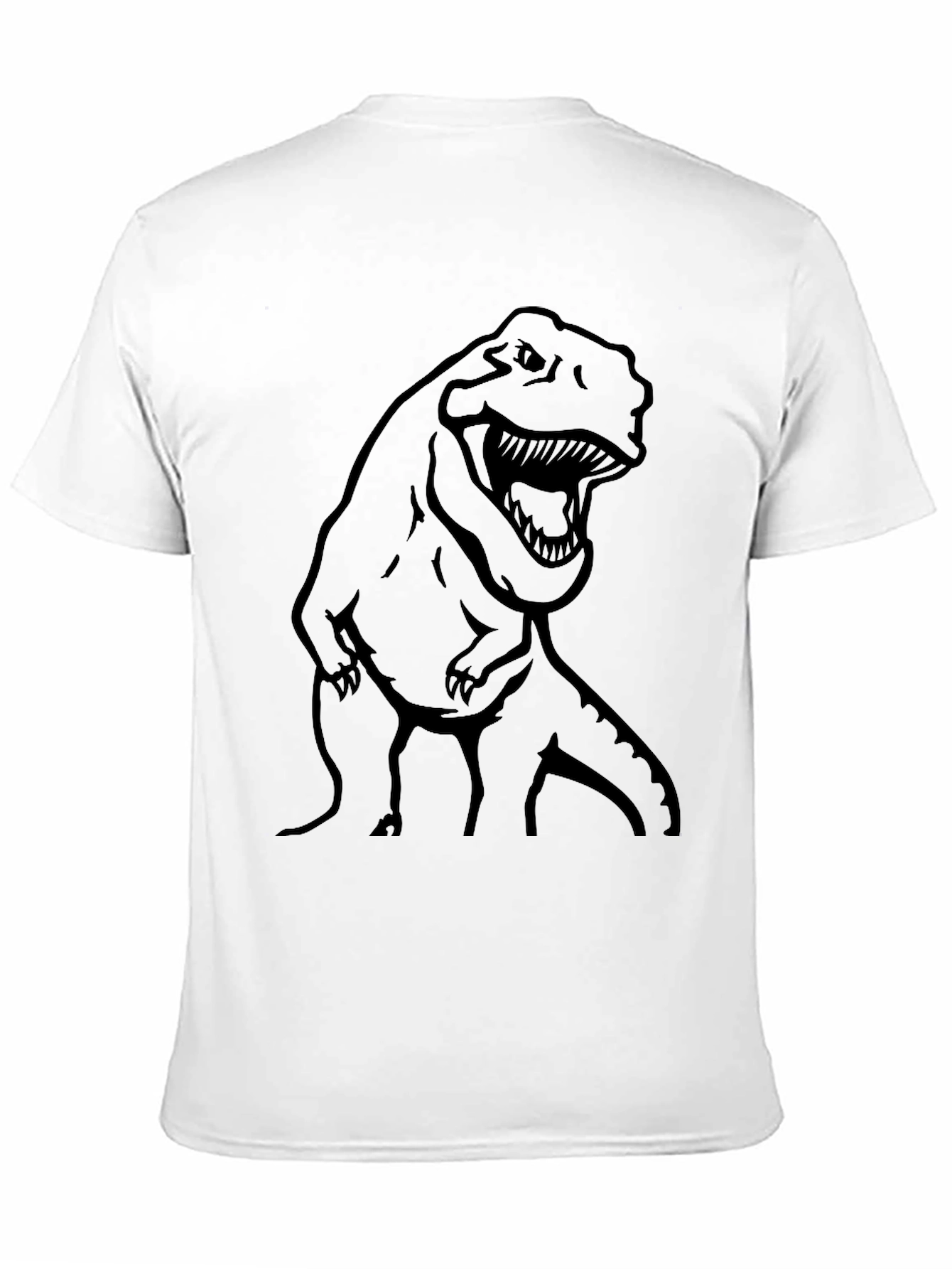 Dino T-Rex Graphic Tee - Black