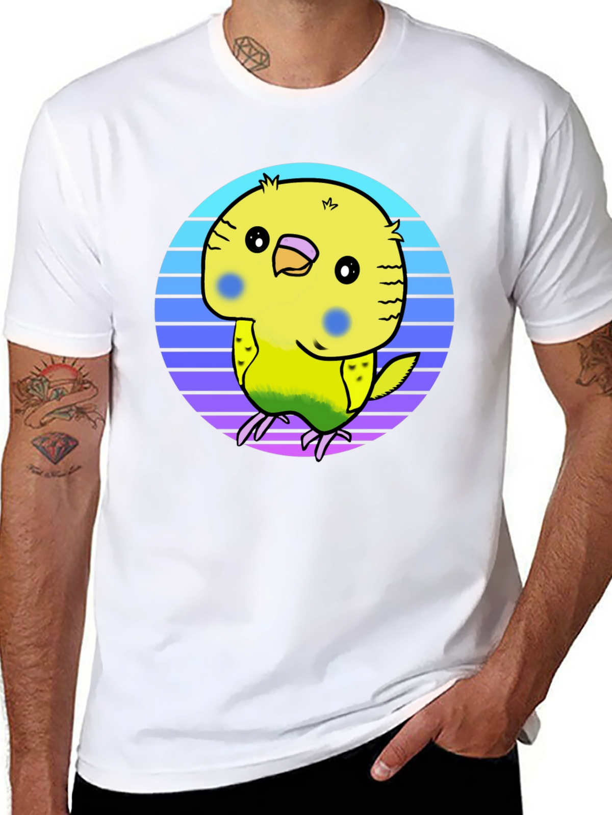 Parakeet Retro T-Shirt