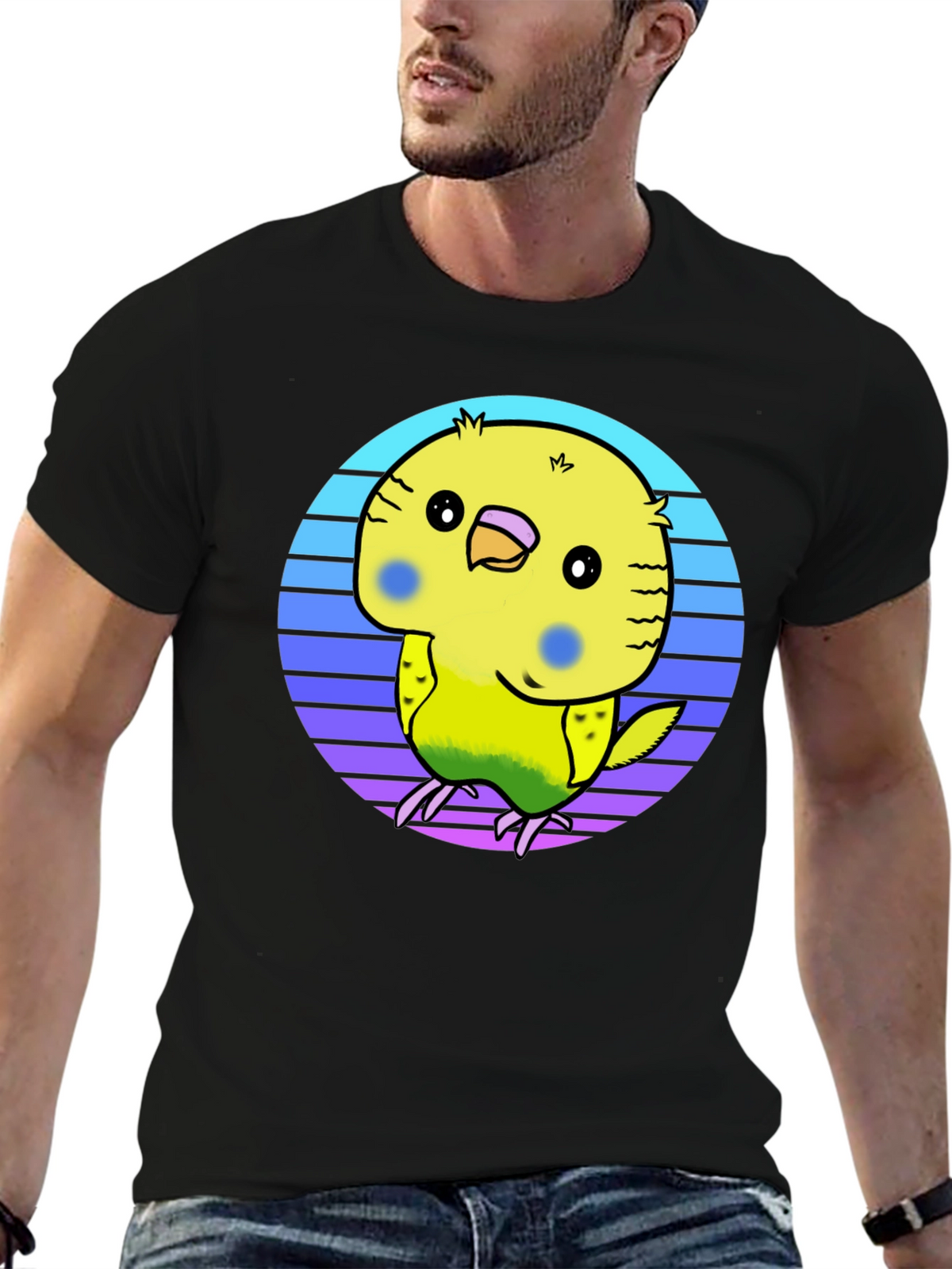 Parakeet Retro T-Shirt