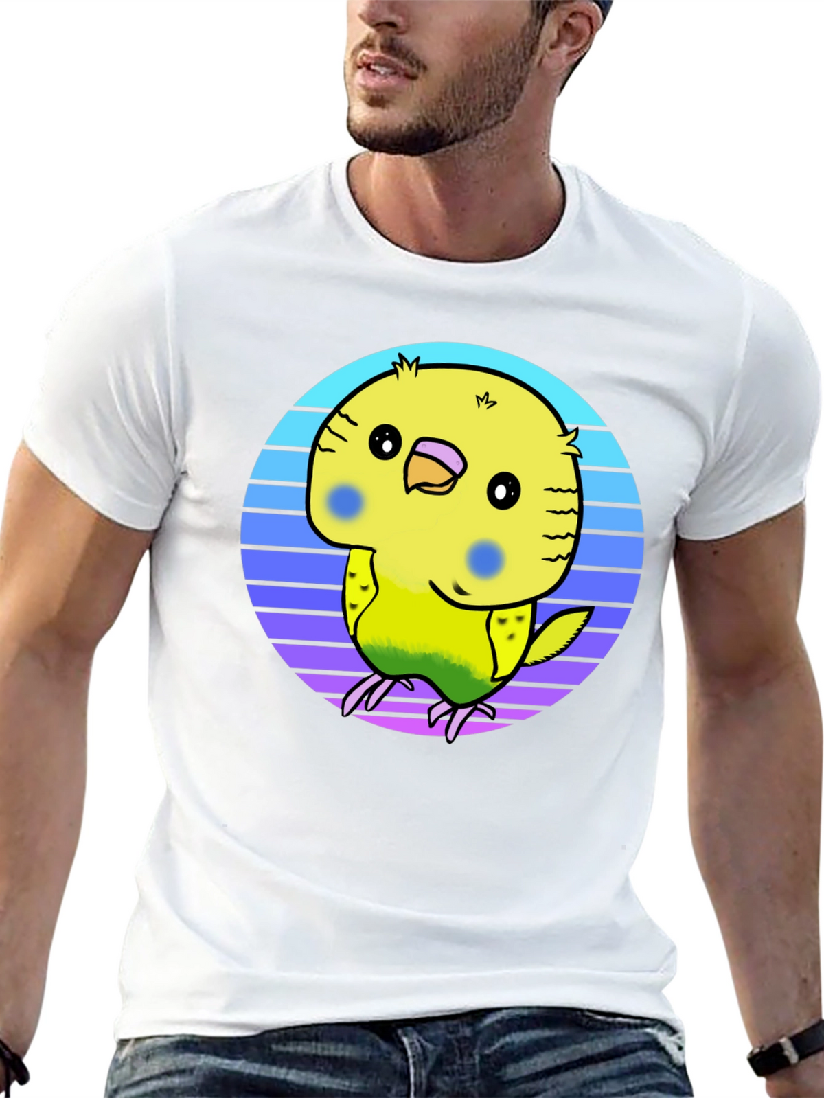 Parakeet Retro T-Shirt