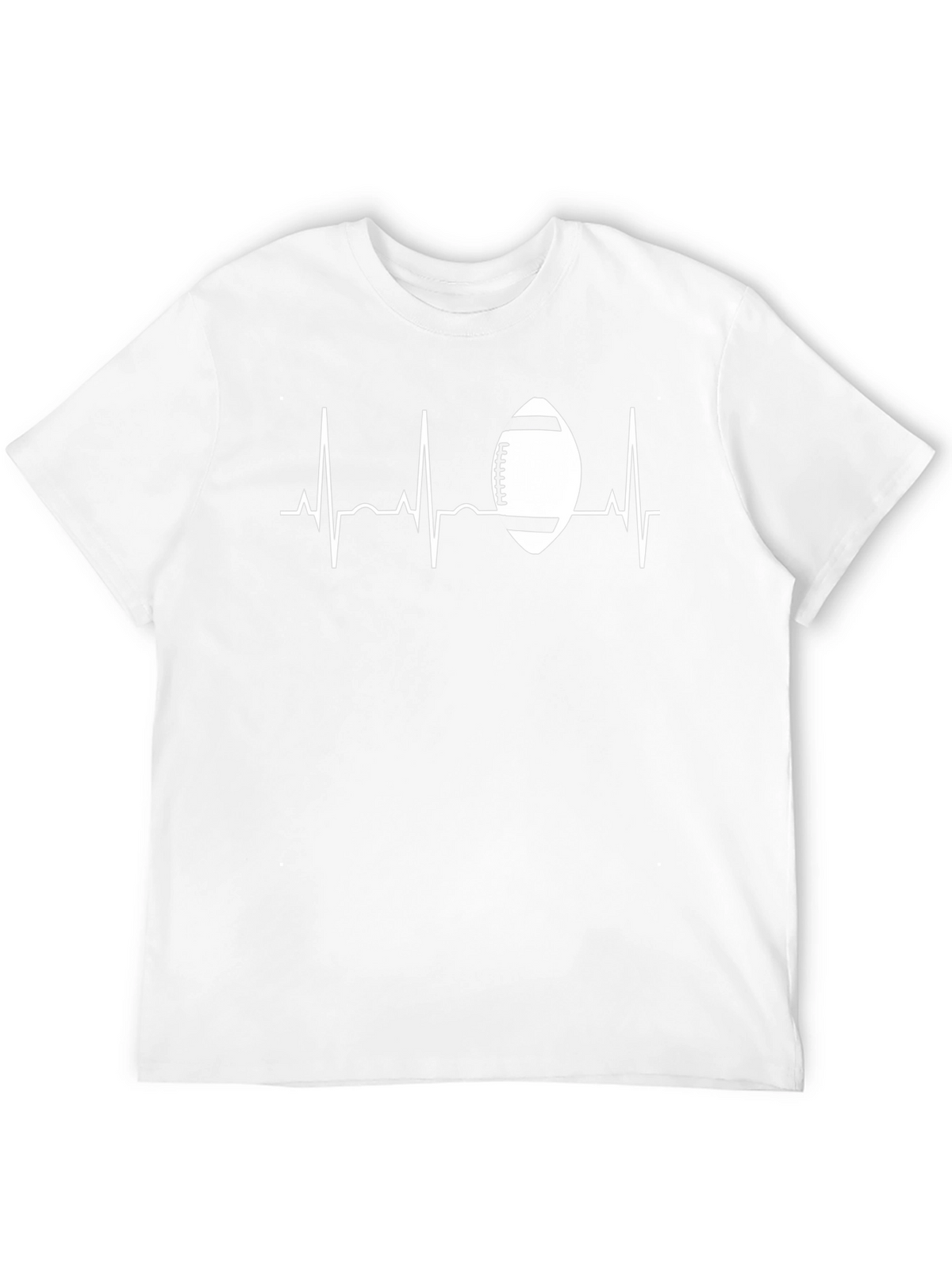 Football Heartbeat Graphic T-Shirt