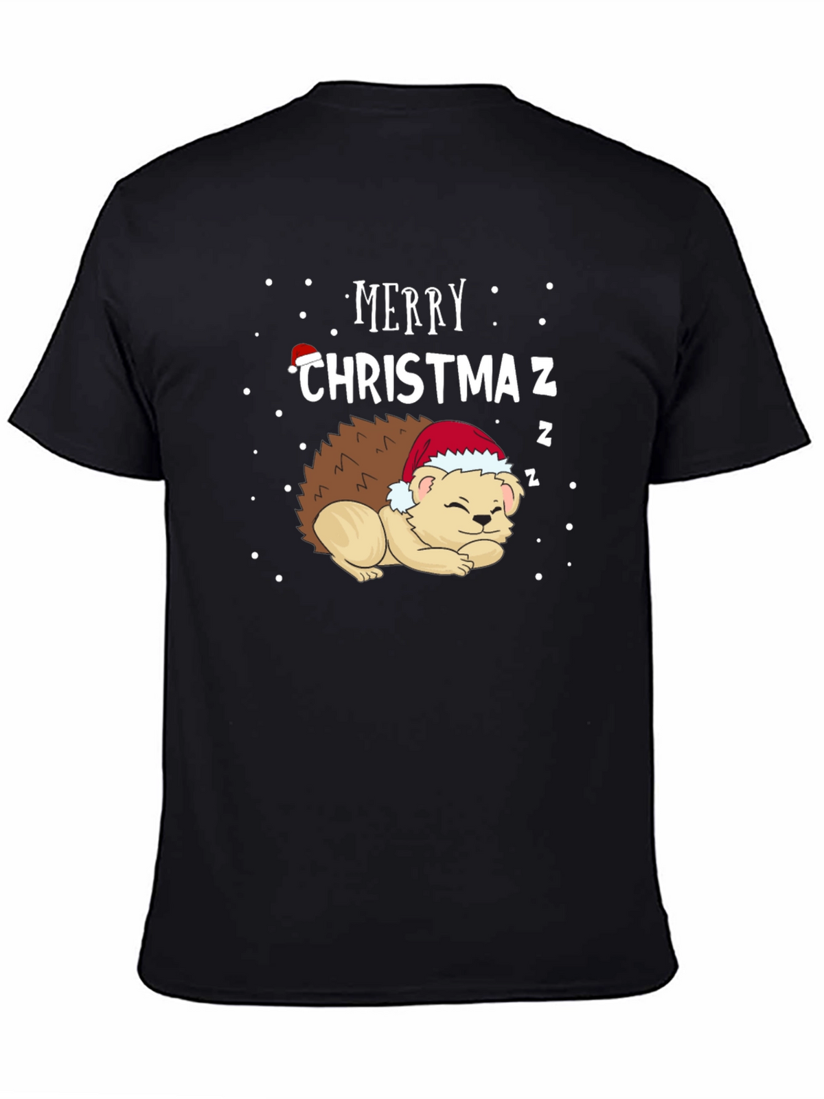 Merry Christmaz Hedgehog Graphic Tee