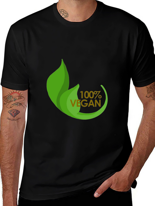 100% Vegan Black T-Shirt - Eco-Friendly Fashion