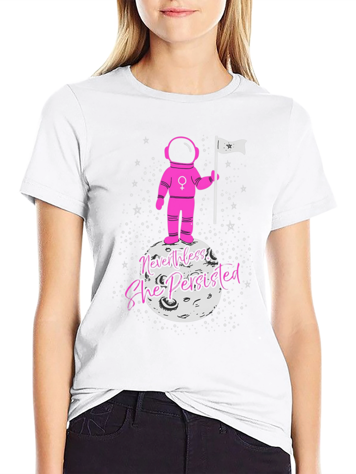 Nevertheless She Persisted Astronaut Graphic Tee