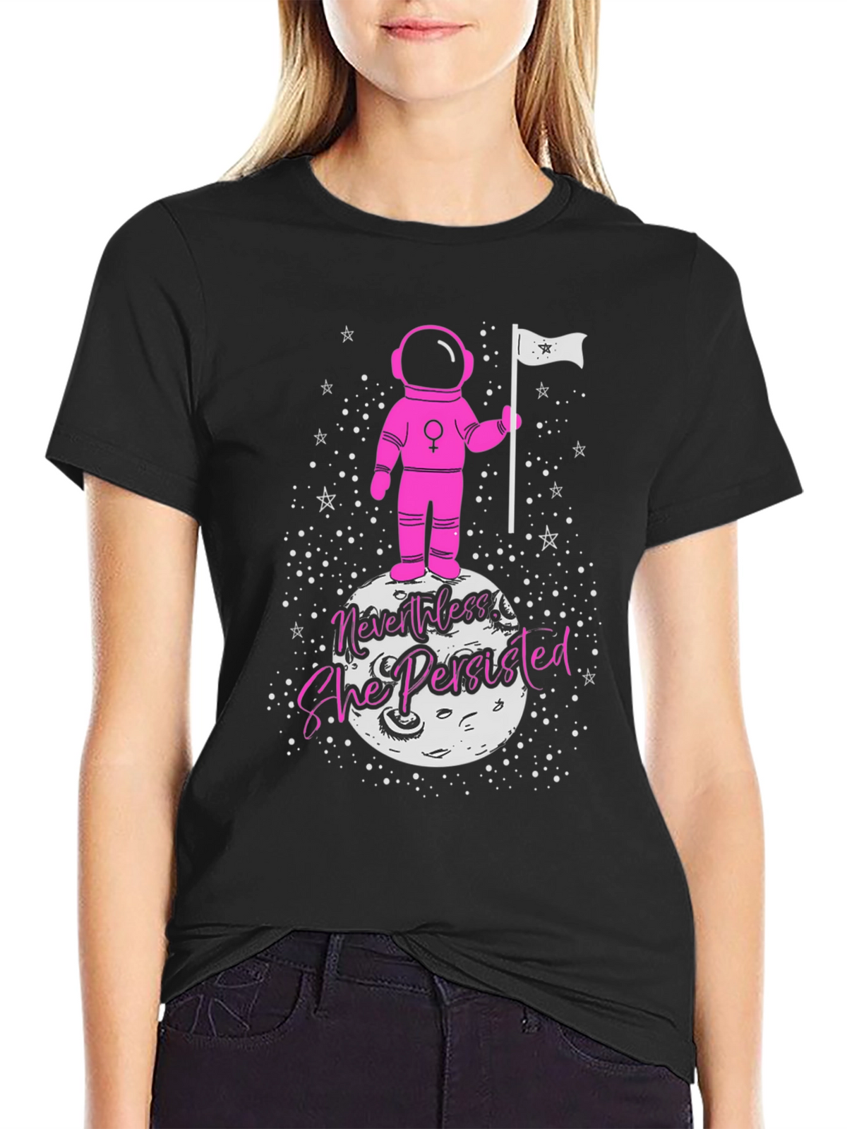 Nevertheless She Persisted Astronaut Graphic Tee