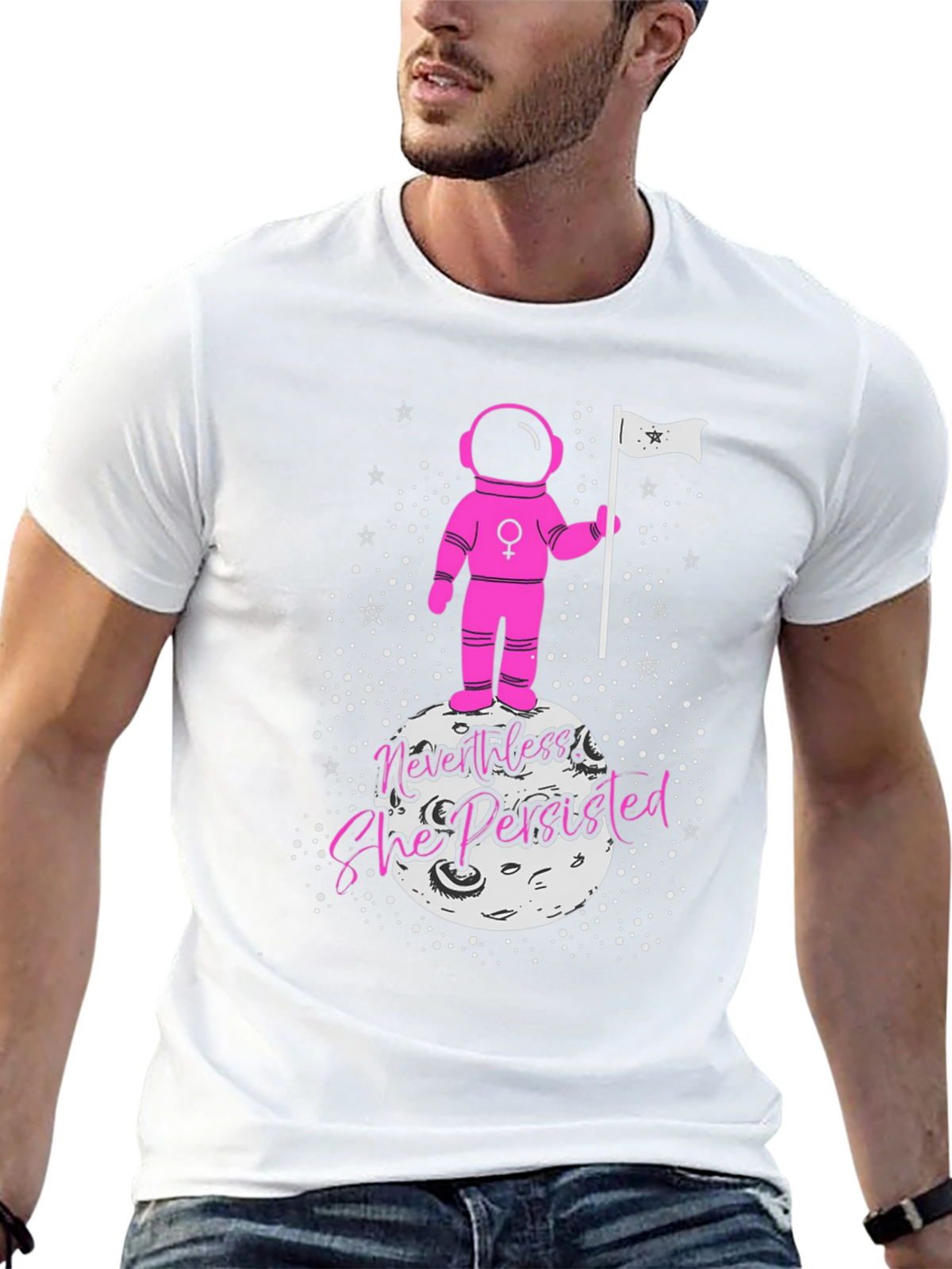 Nevertheless She Persisted Astronaut Graphic Tee