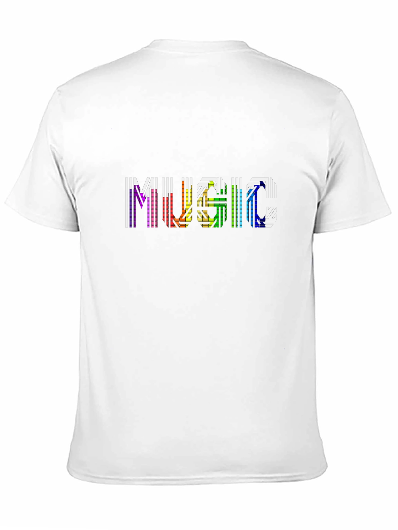 Rainbow Music Graphic Black T-Shirt
