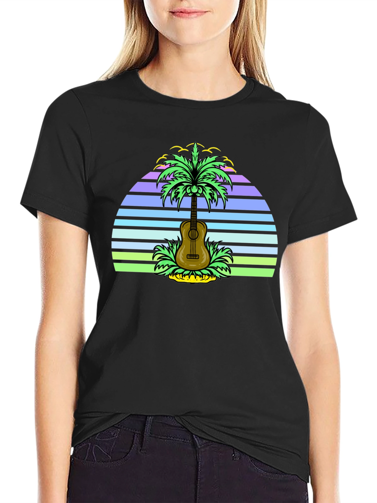 Tropical Guitar T-Shirt