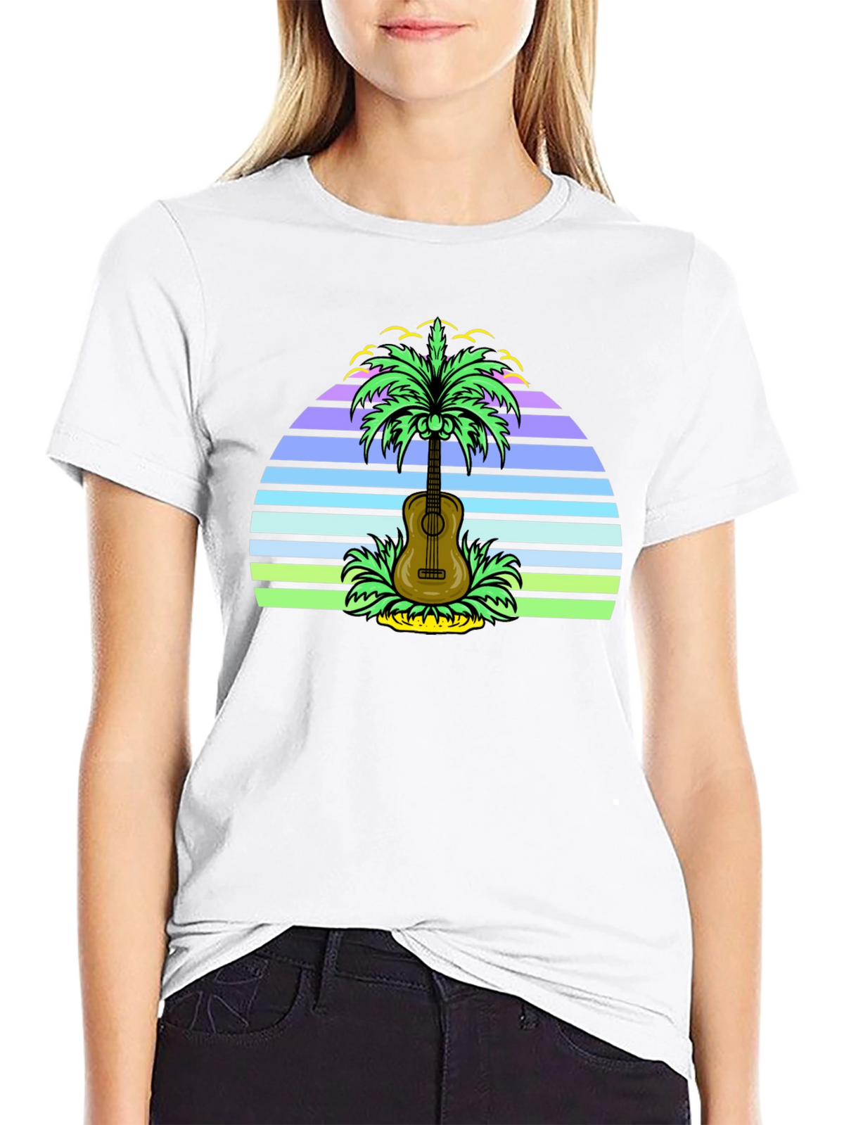 Tropical Guitar T-Shirt