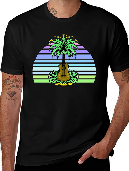 Tropical Guitar T-Shirt