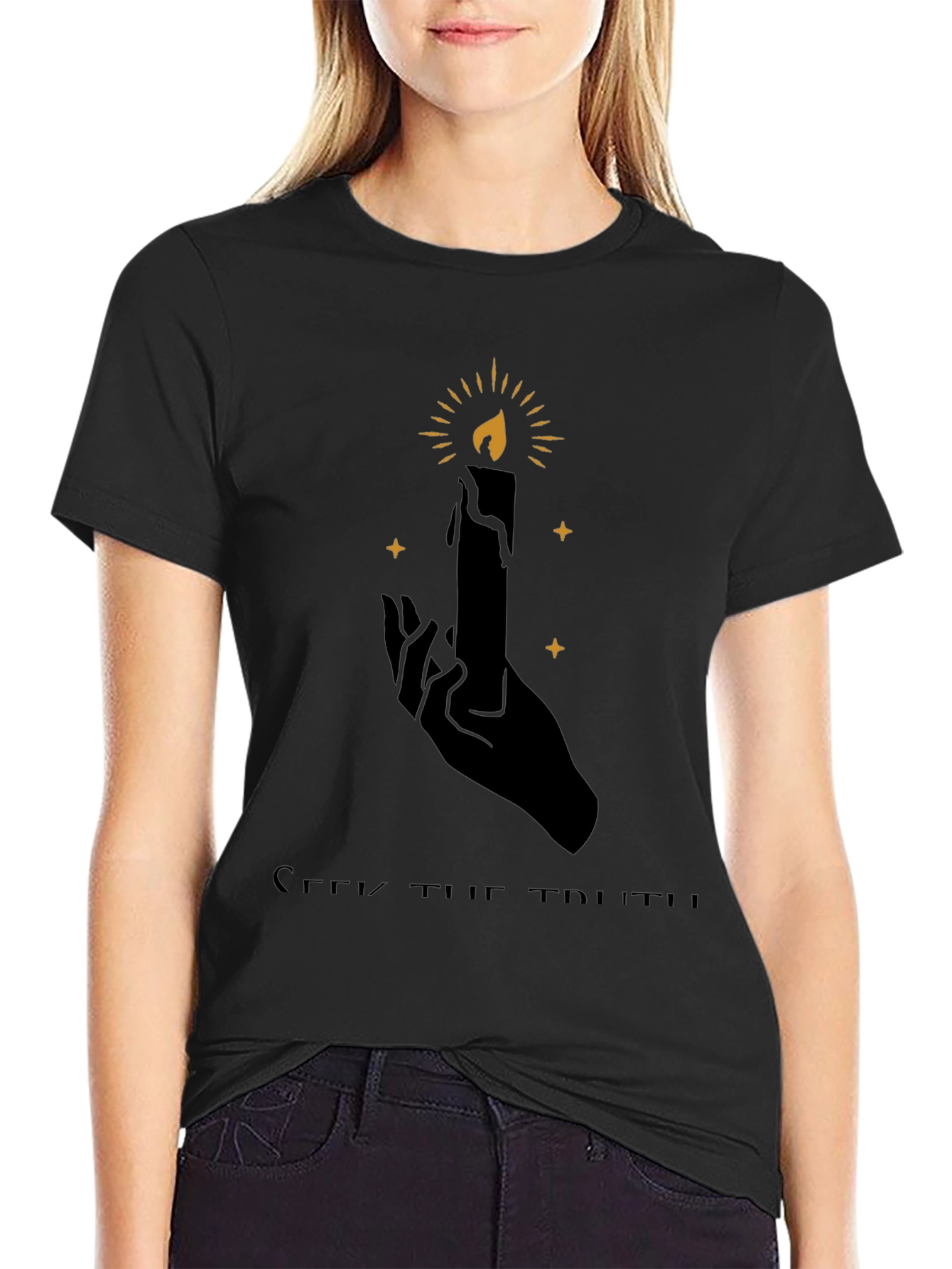 Seek The Truth Candle Graphic Tee