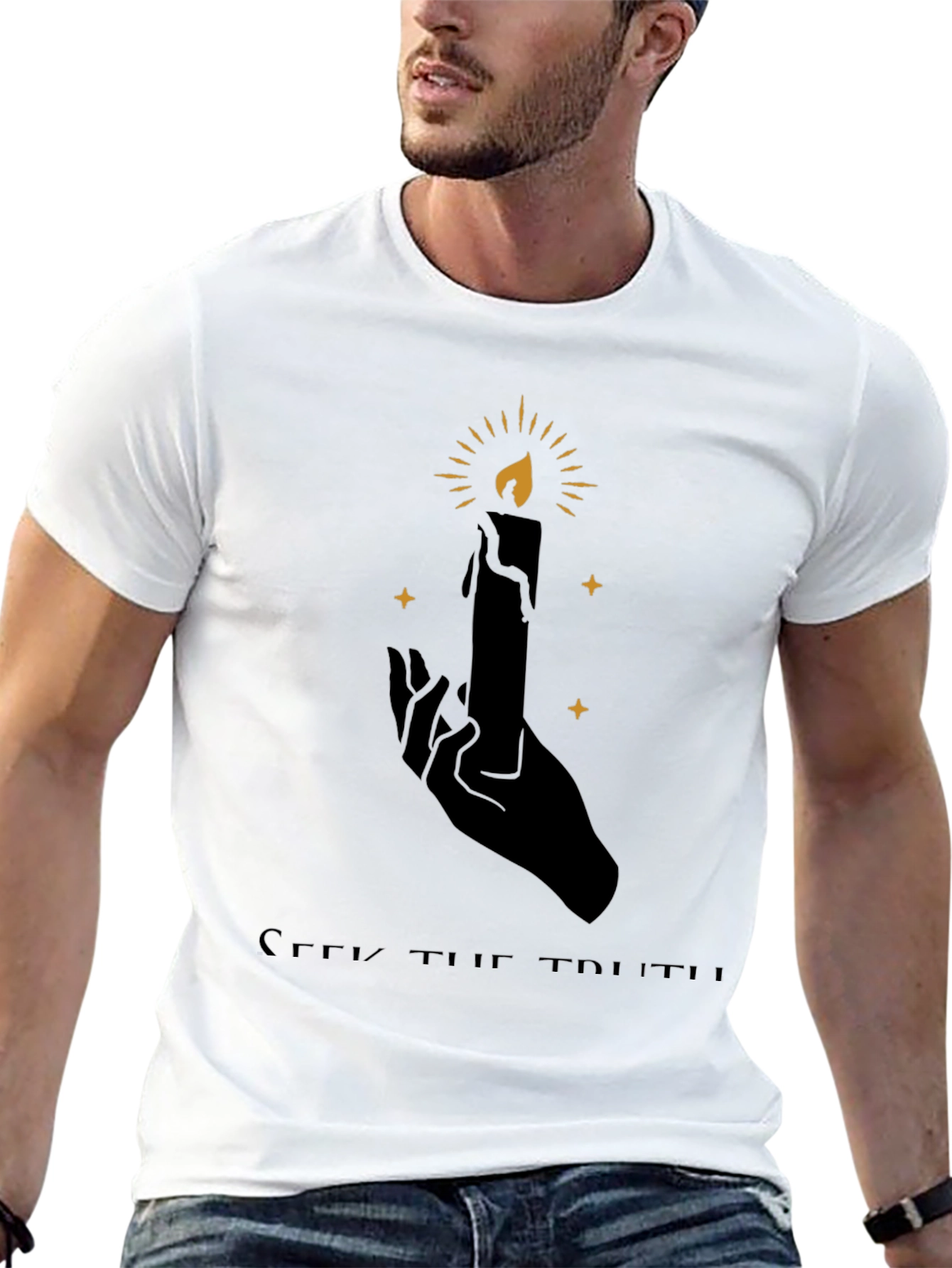 Seek The Truth Candle Graphic Tee