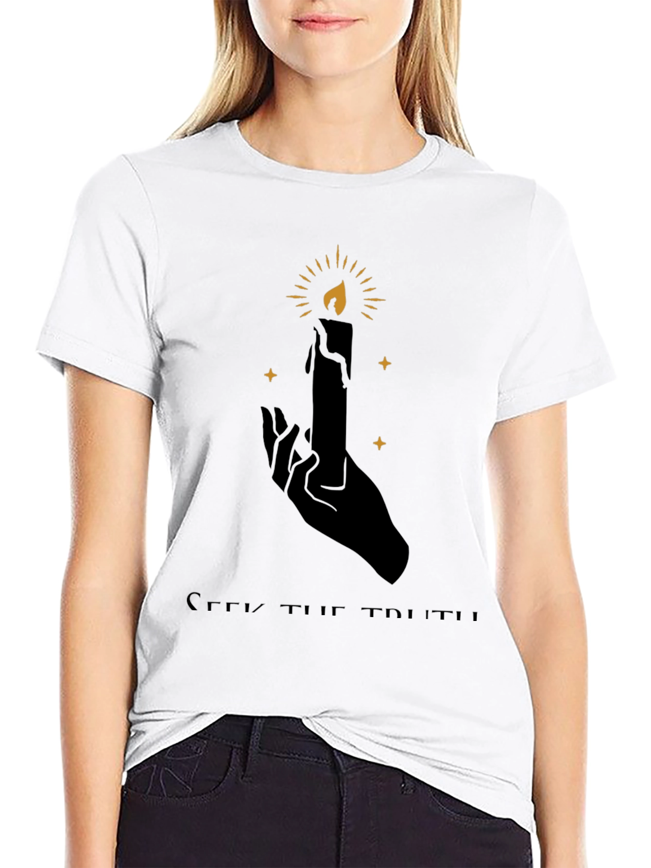 Seek The Truth Candle Graphic Tee