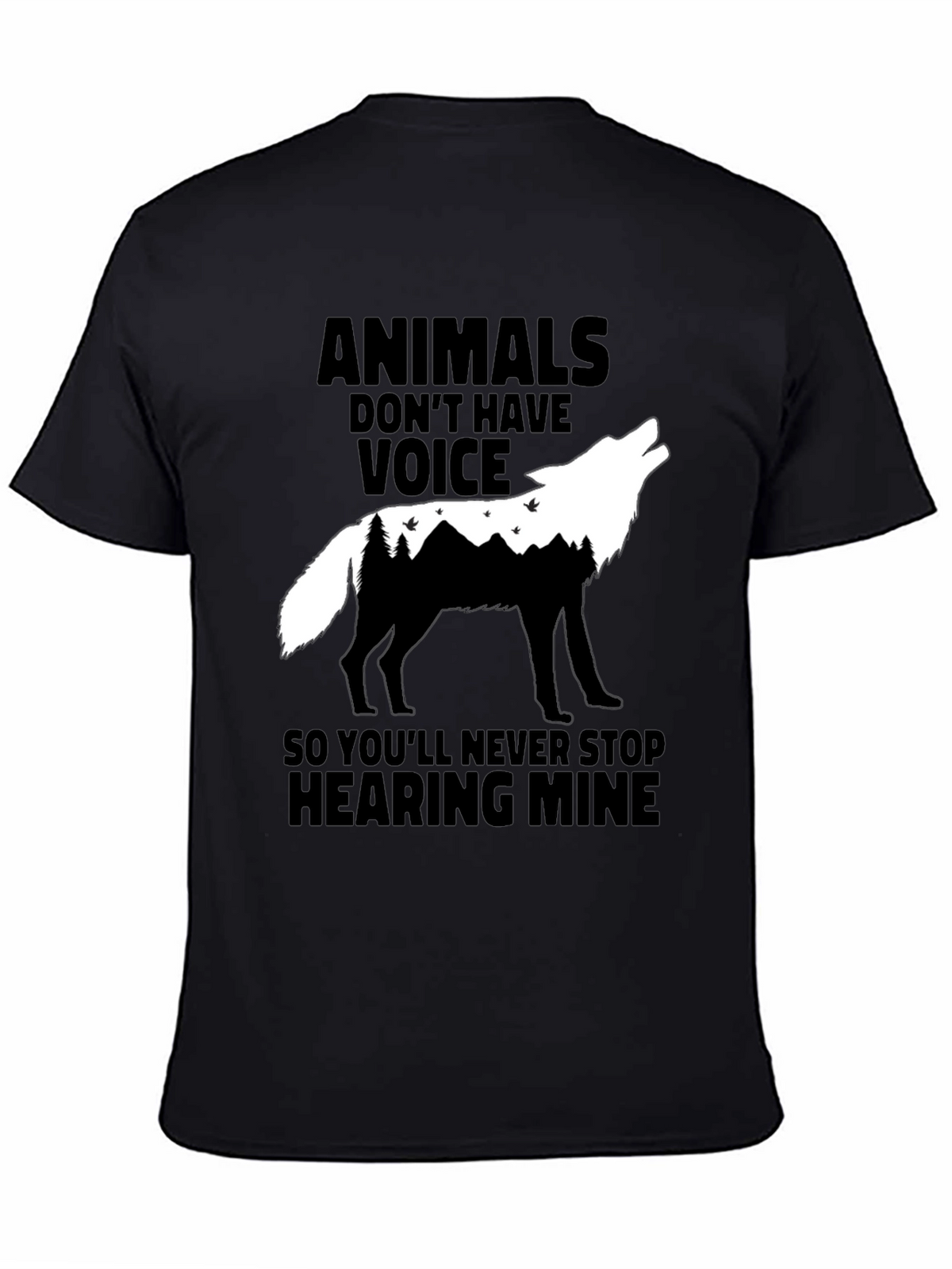 Animals Voice T-Shirt - Wolf Graphic Tee