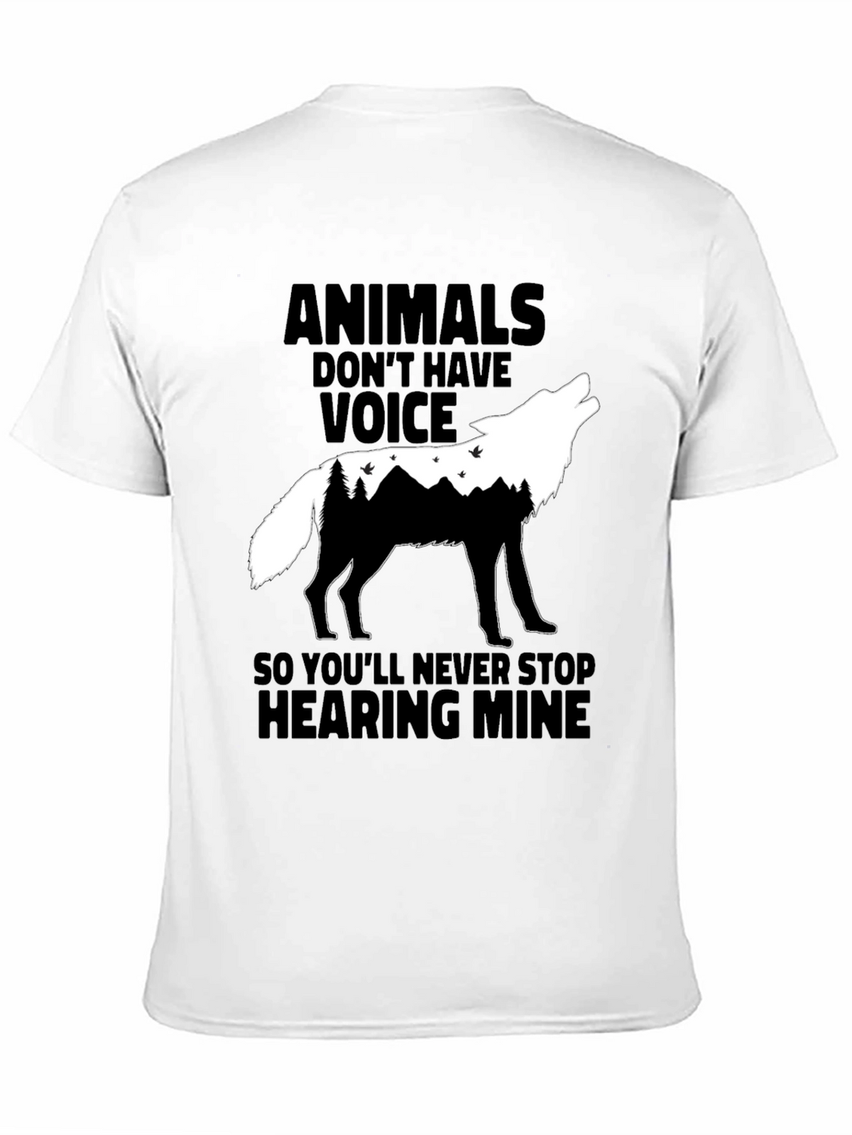 Animals Voice T-Shirt - Wolf Graphic Tee