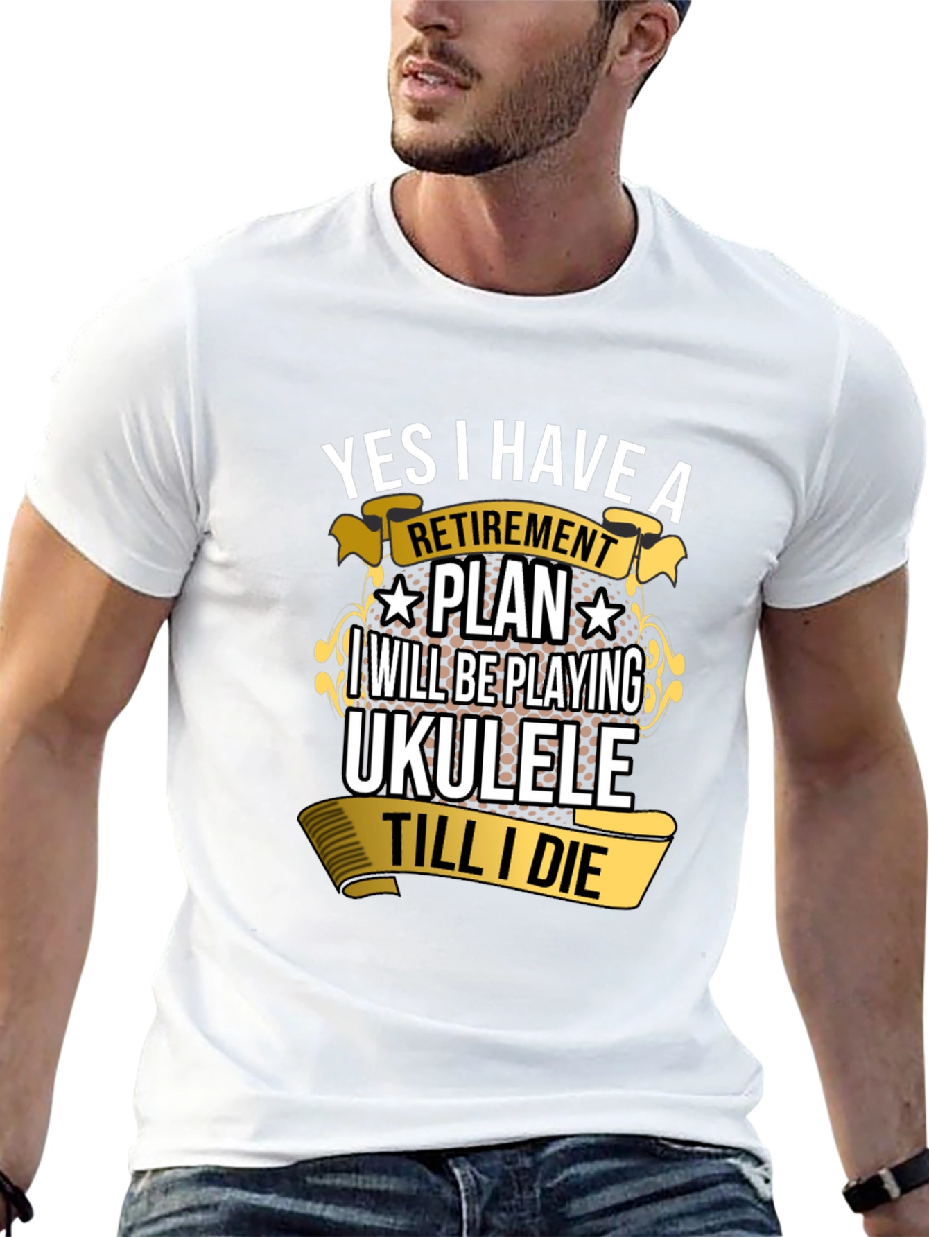Retirement Plan Ukulele T-Shirt