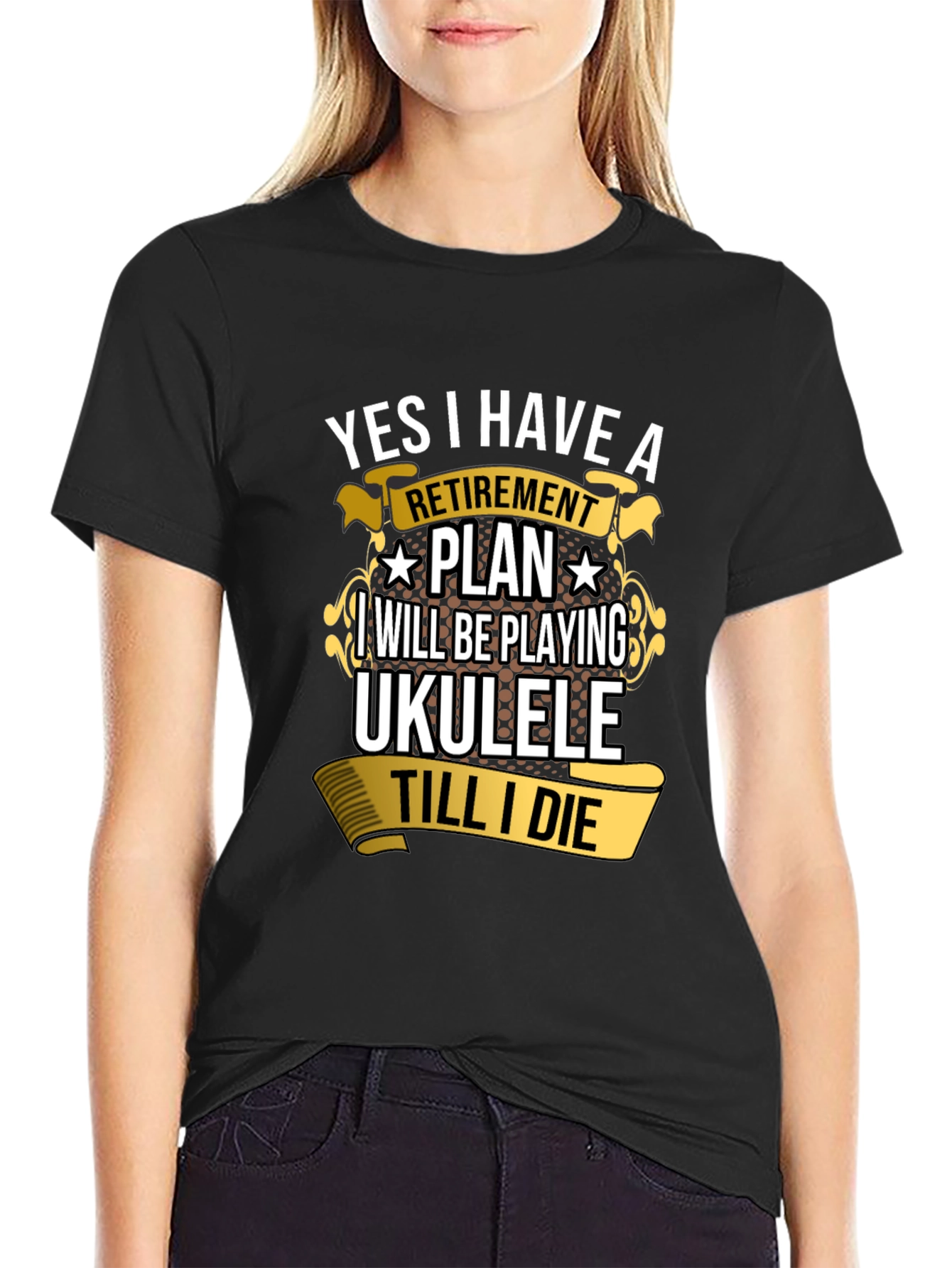 Retirement Plan Ukulele T-Shirt