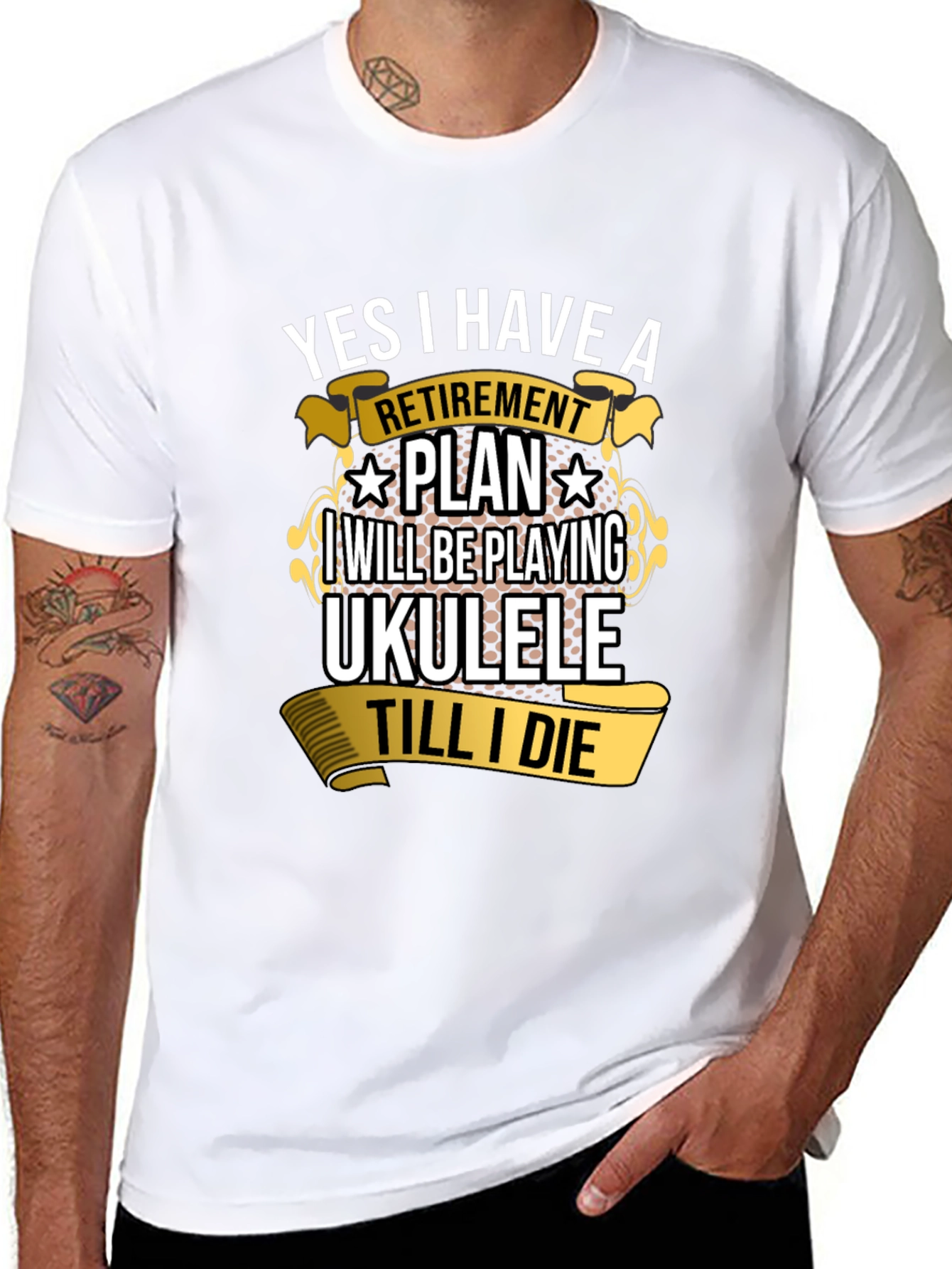 Retirement Plan Ukulele T-Shirt