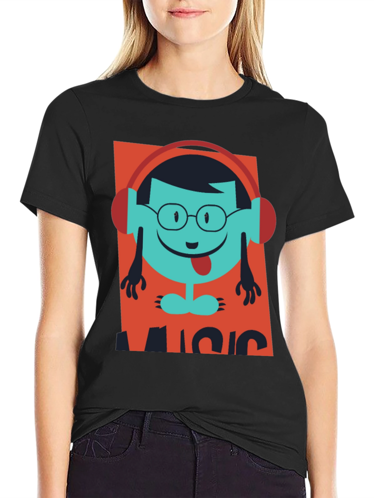 Music Lover T-Shirt - Funny Cartoon Design
