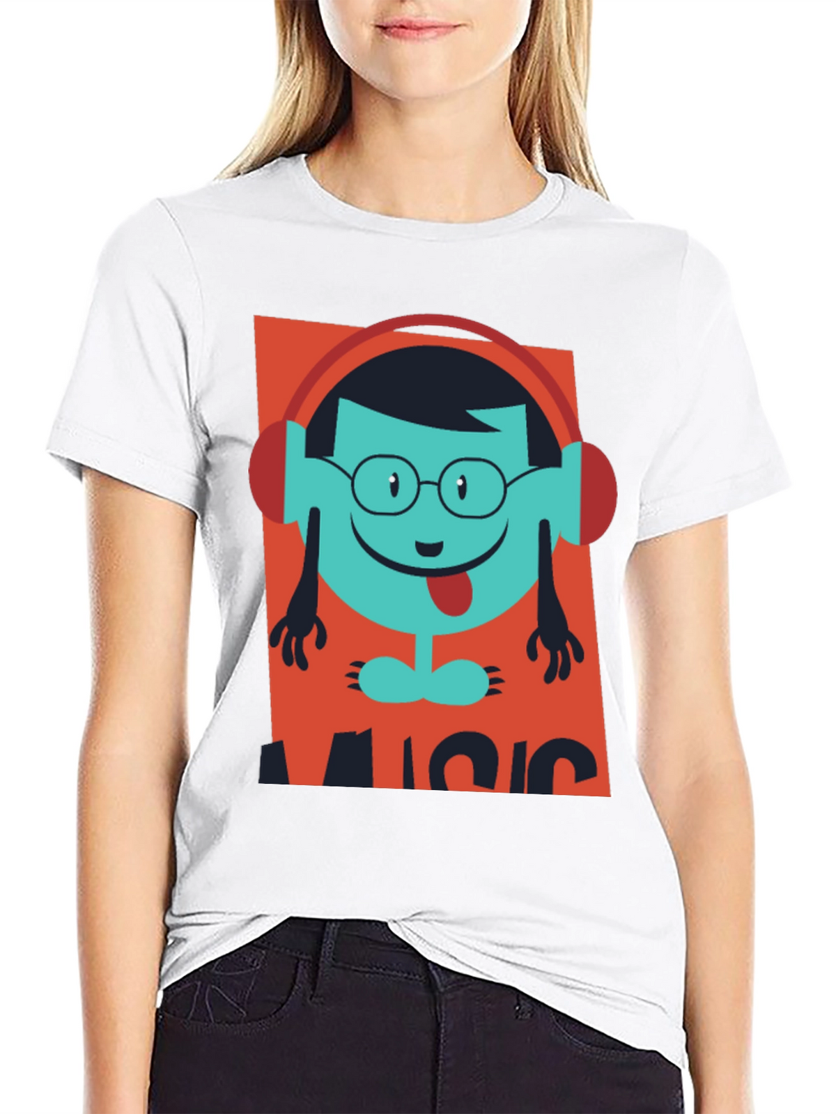 Music Lover T-Shirt - Funny Cartoon Design