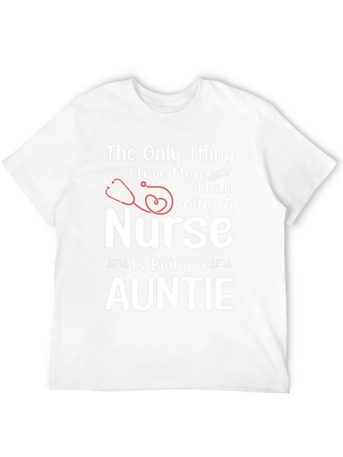 Nurse Auntie Graphic T-Shirt - Black
