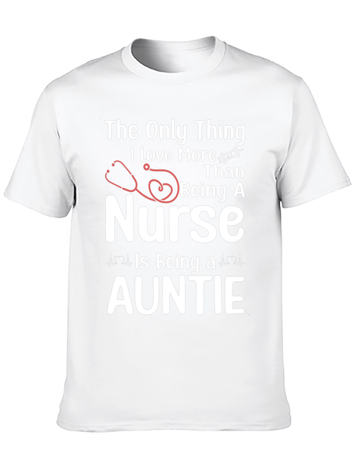 Nurse Auntie Graphic T-Shirt - Black