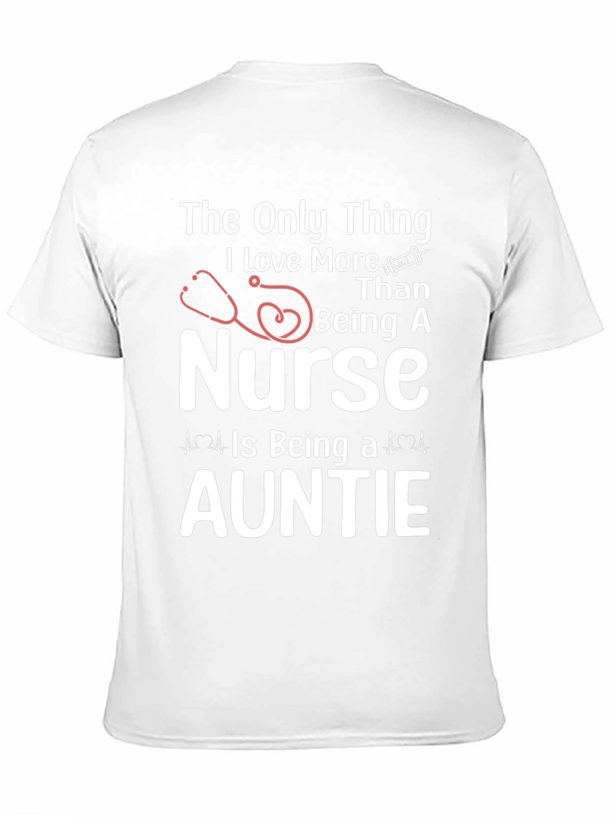 Nurse Auntie Graphic T-Shirt - Black