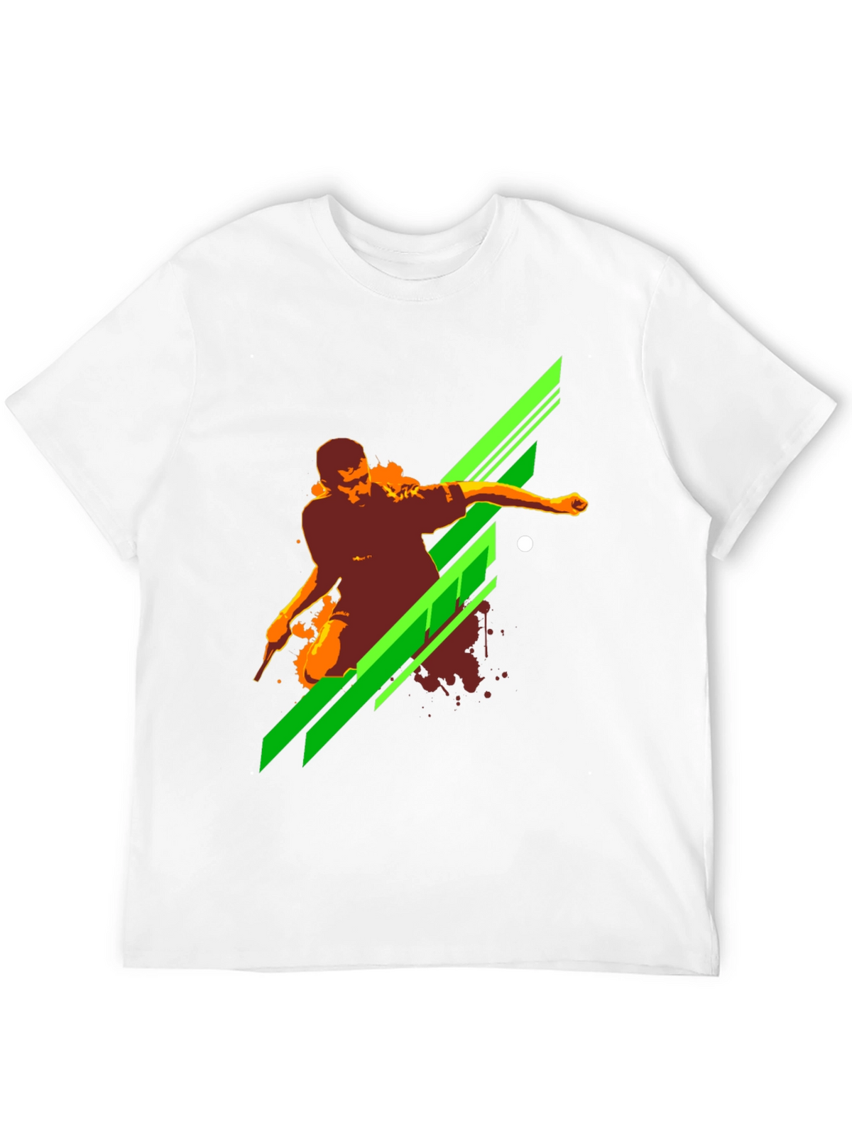 Mens Black Graphic Print T-Shirt
