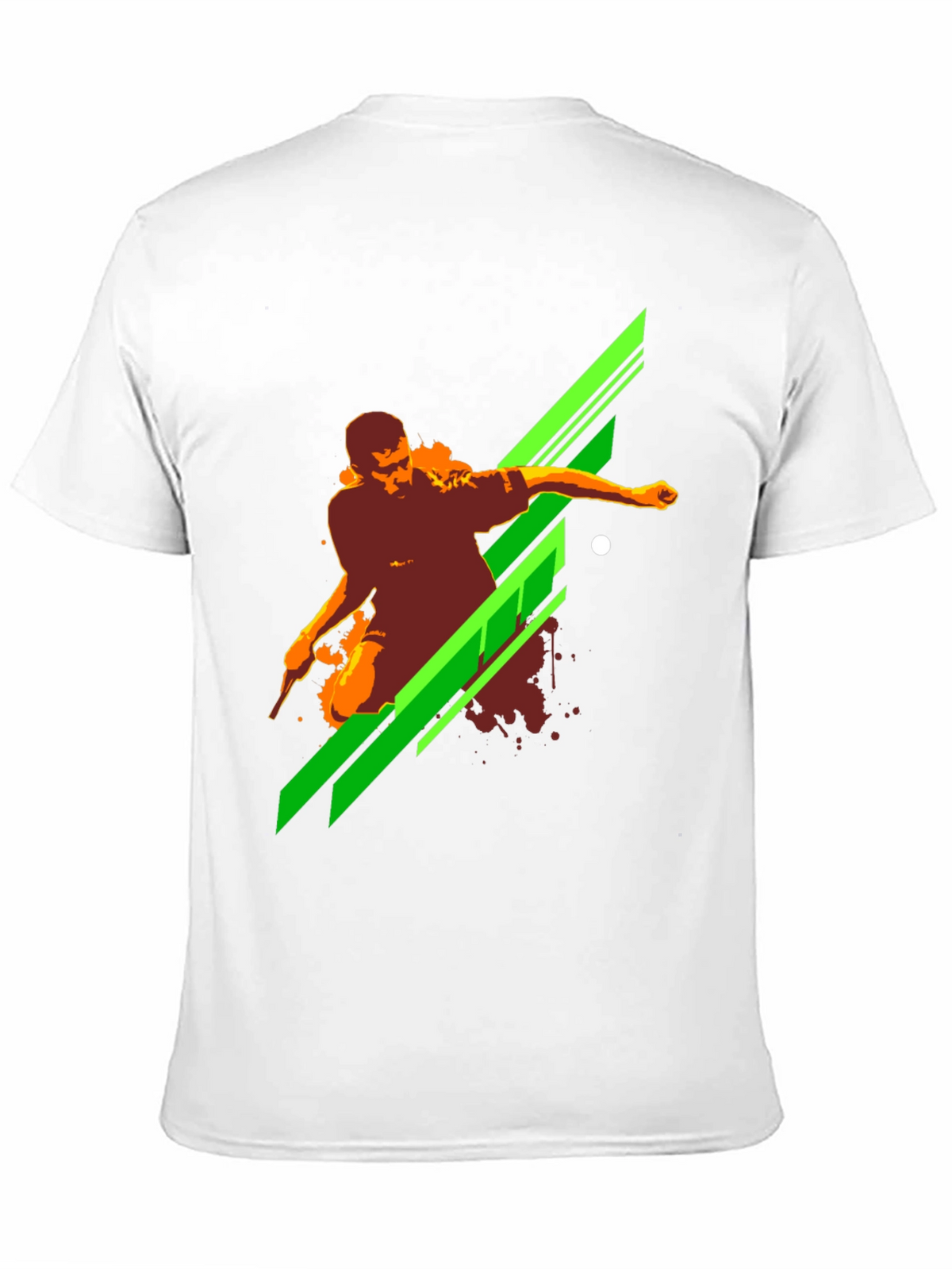 Mens Black Graphic Print T-Shirt