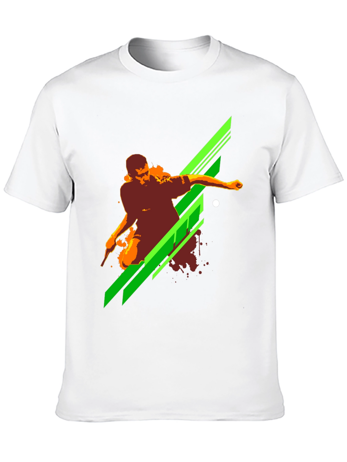 Mens Black Graphic Print T-Shirt