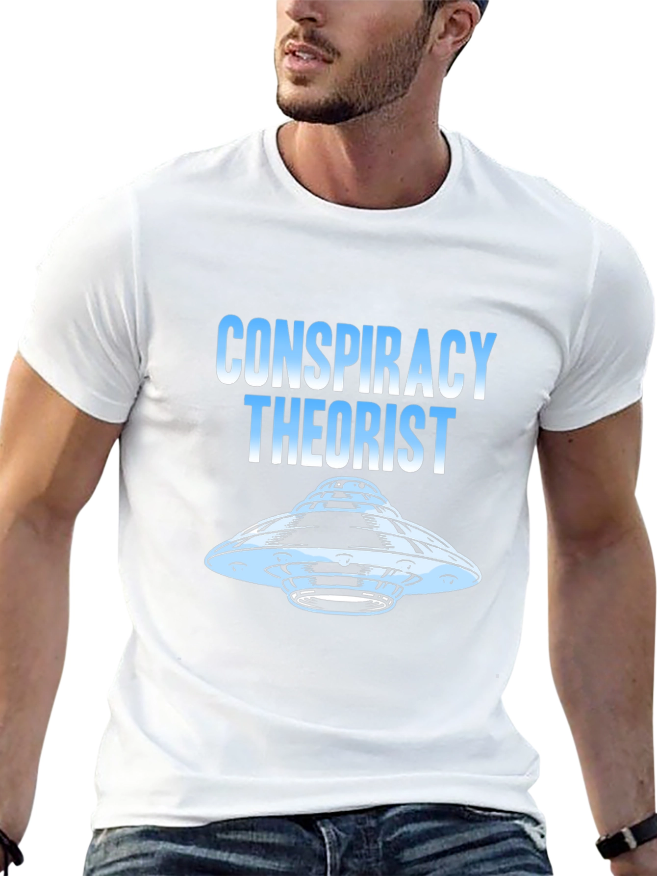 Conspiracy Theorist UFO Graphic T-Shirt