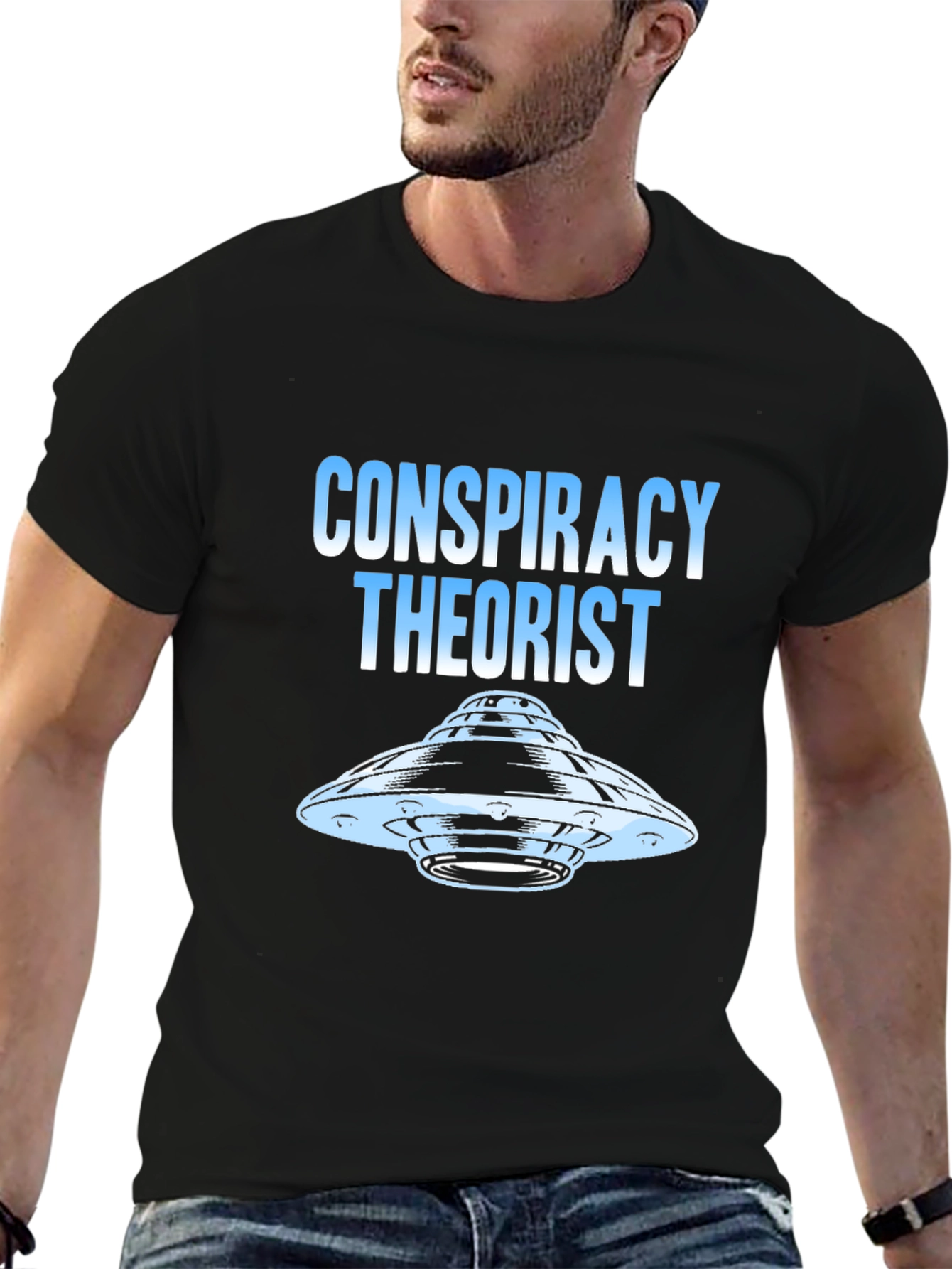 Conspiracy Theorist UFO Graphic T-Shirt