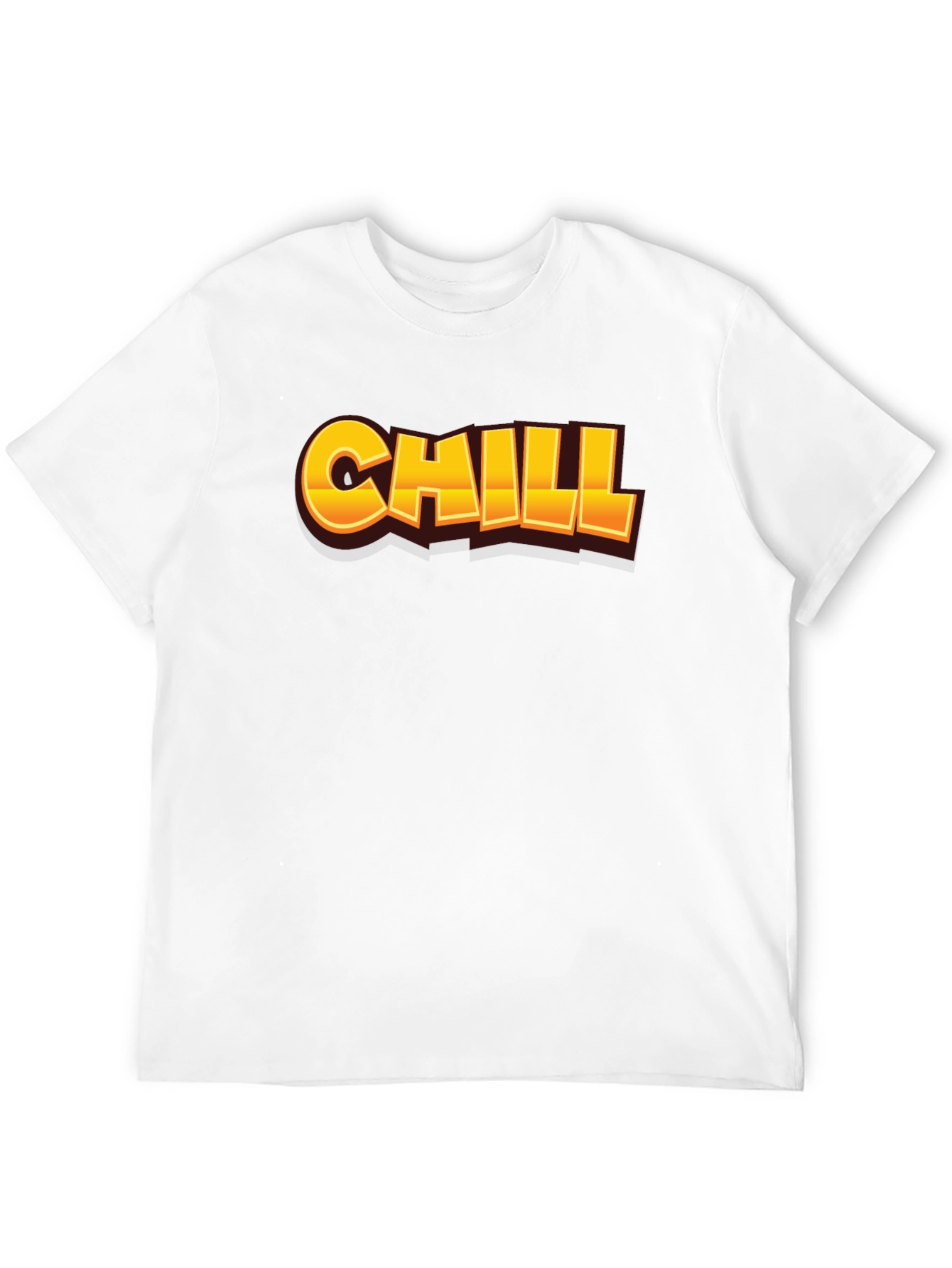 Chill Graphic Print Black T-Shirt