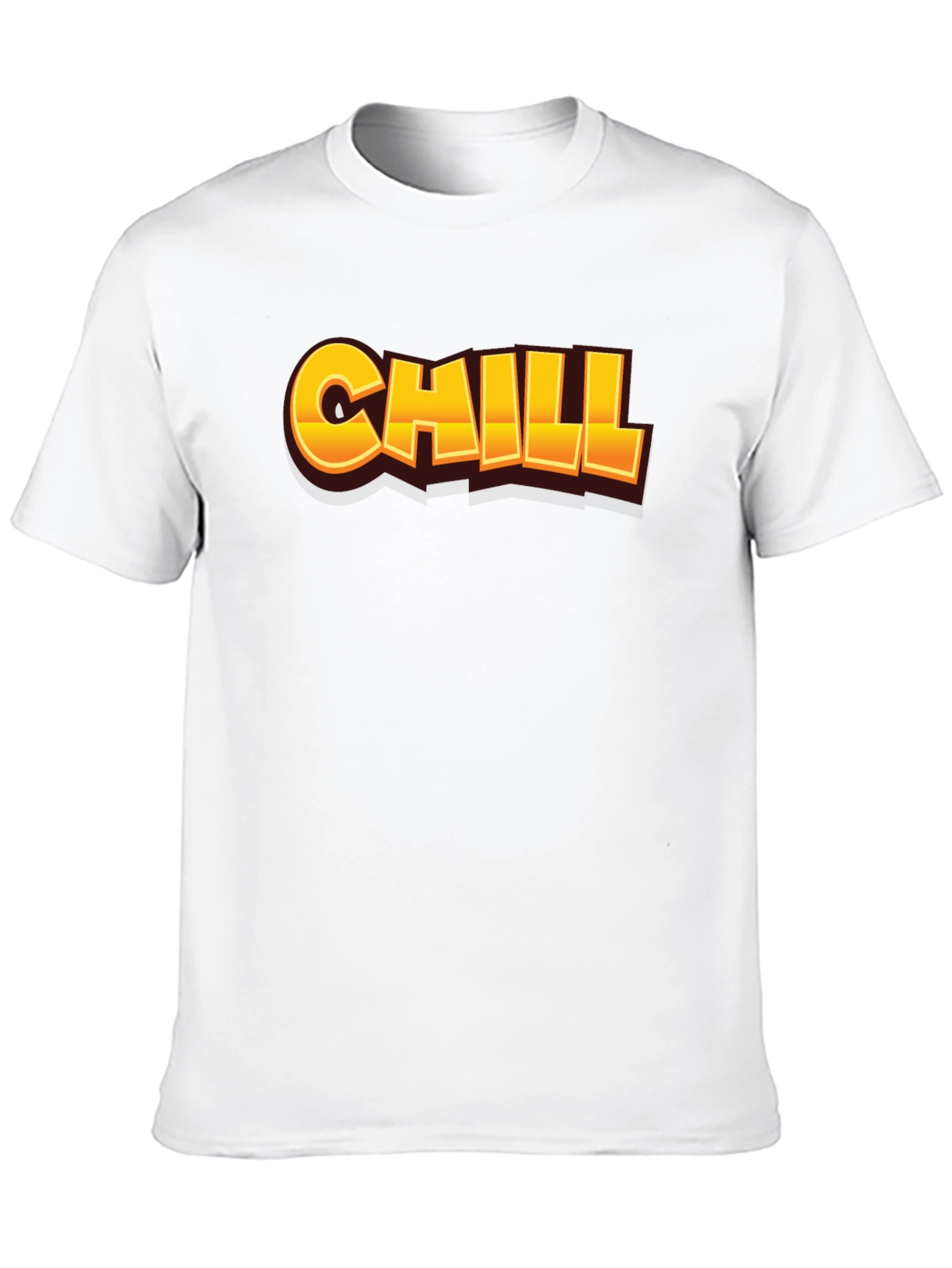 Chill Graphic Print Black T-Shirt