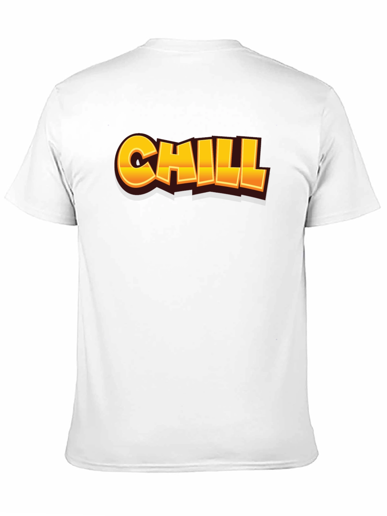 Chill Graphic Print Black T-Shirt
