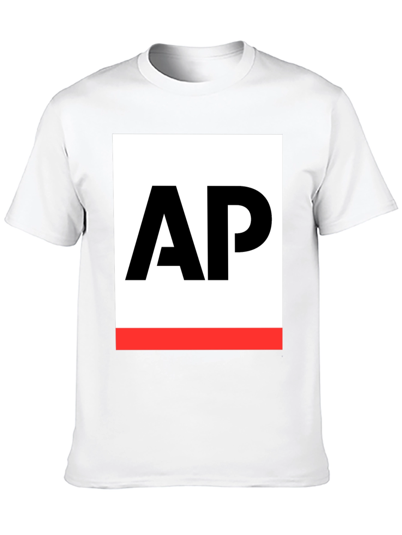 AP Logo Graphic Tee - Stylish Black Cotton T-Shirt