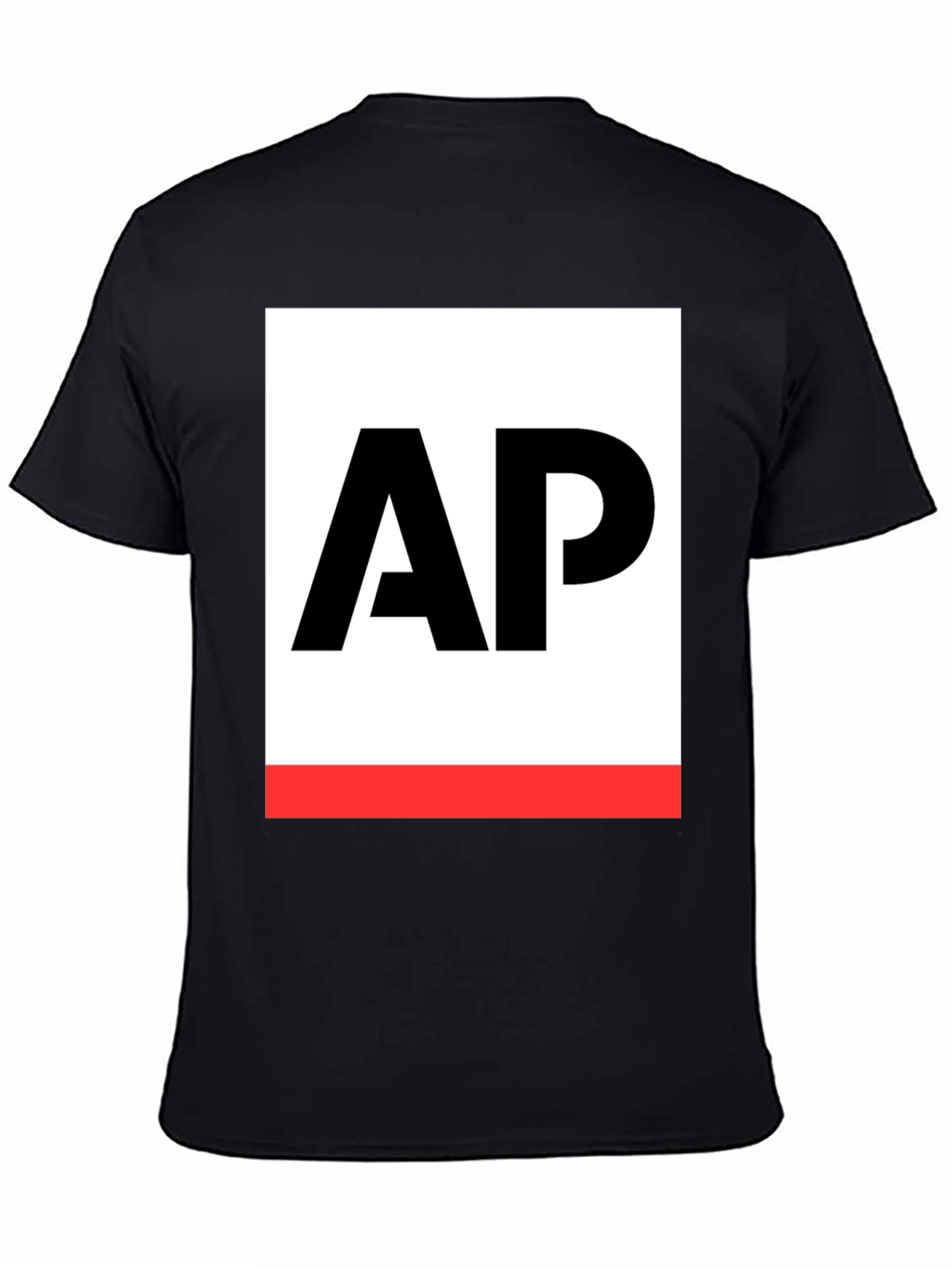 AP Logo Graphic Tee - Stylish Black Cotton T-Shirt