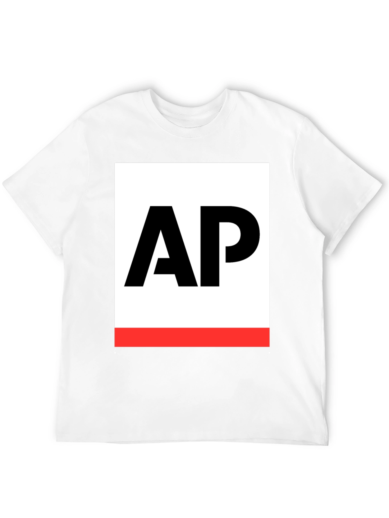 AP Logo Graphic Tee - Stylish Black Cotton T-Shirt