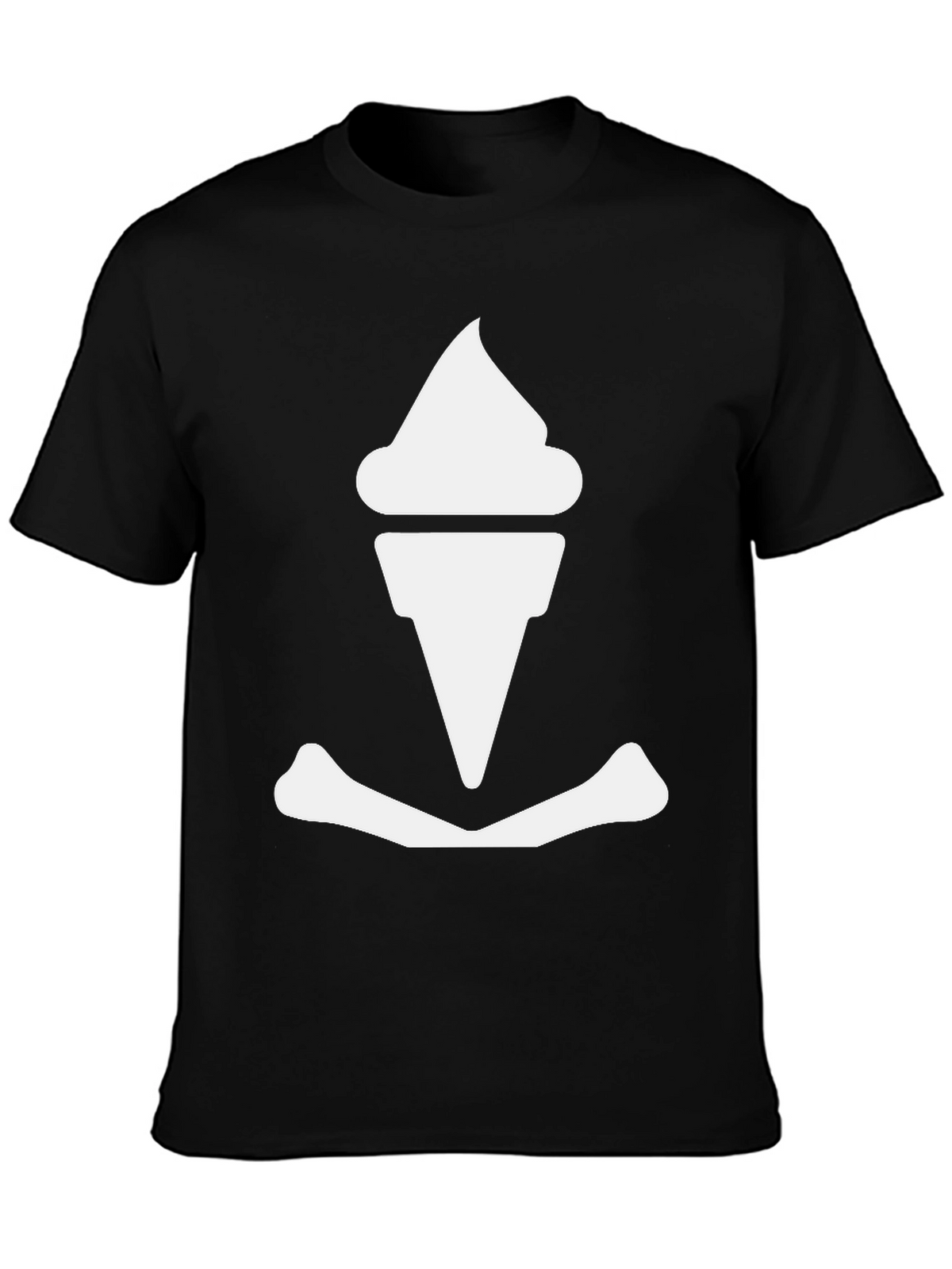 Ice Cream Anchor Graphic Tee - Black