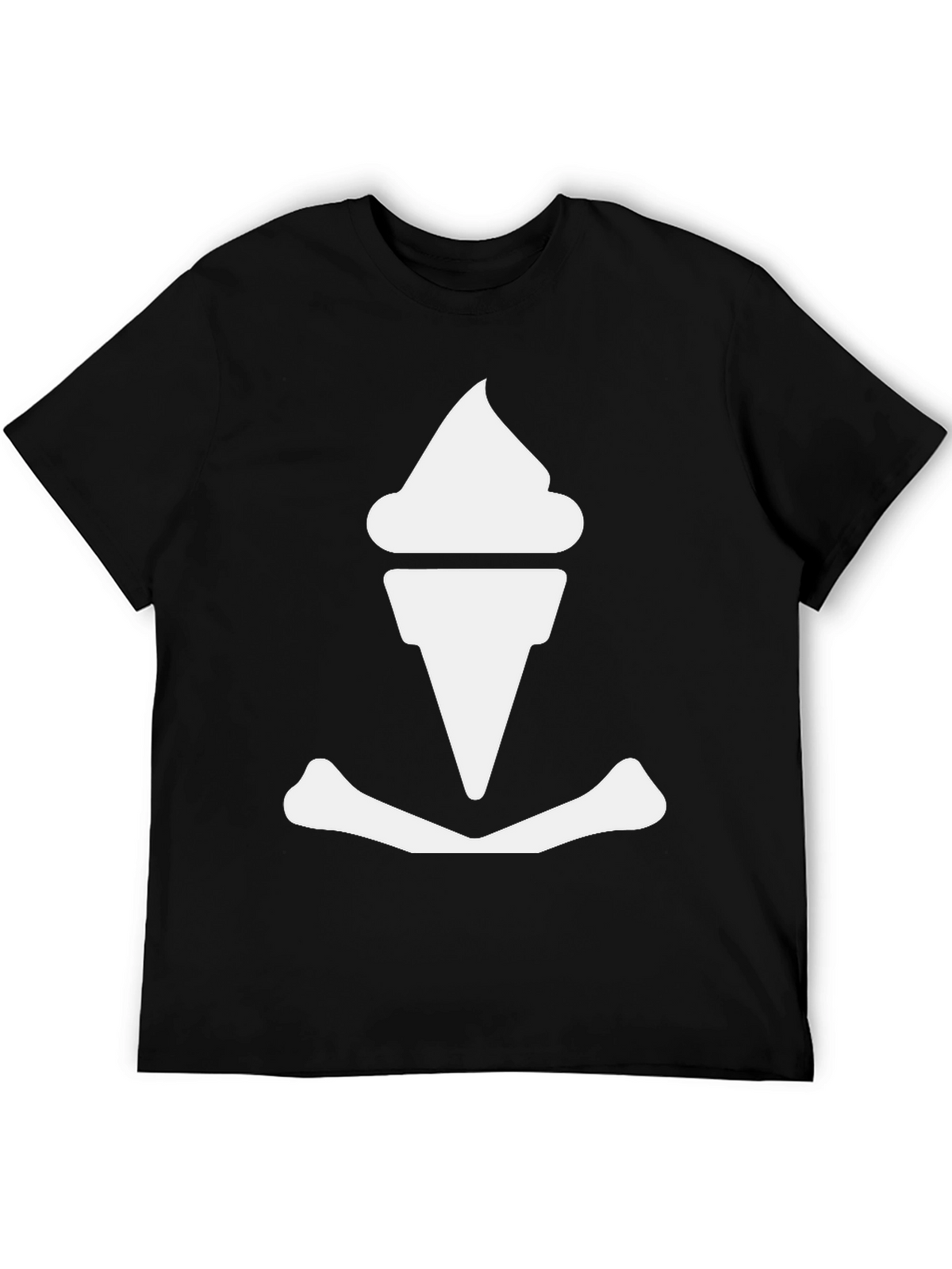 Ice Cream Anchor Graphic Tee - Black