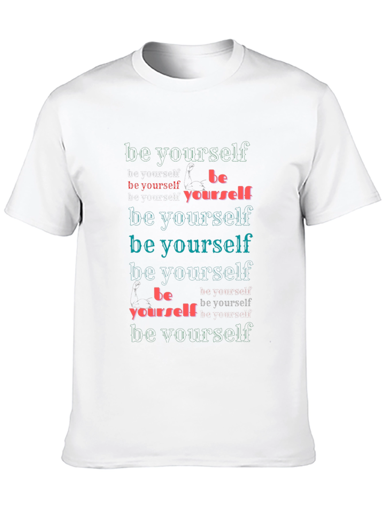 Be Yourself Graphic Print Tee